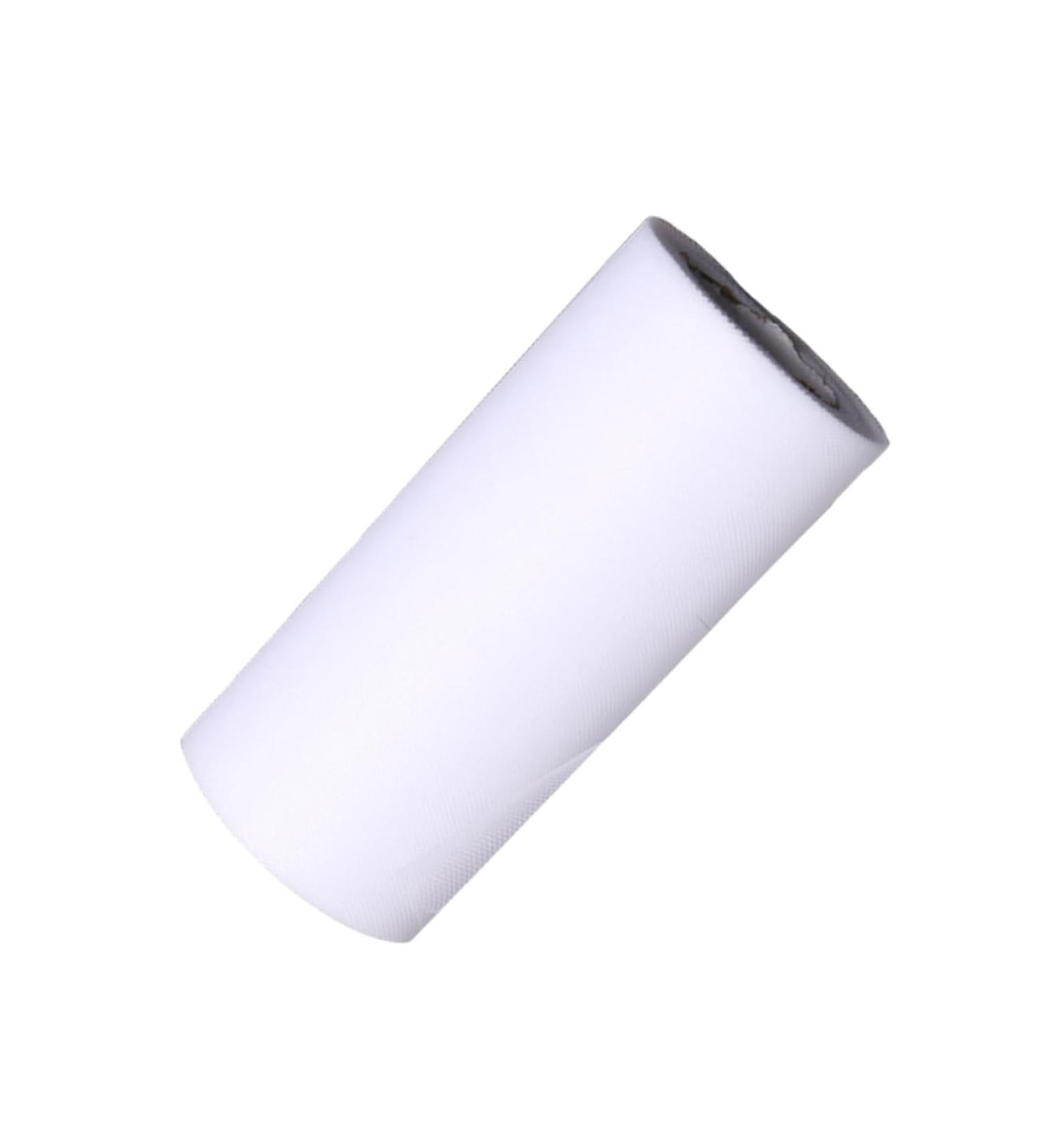 STOBOK 25 Ribbon Decor Wedding Dress Tulle Craft Diy Tutu Craft Wedding Tulle Spool Winter Table Skirt Baby Medium White - Buy Online on GoSupps.com