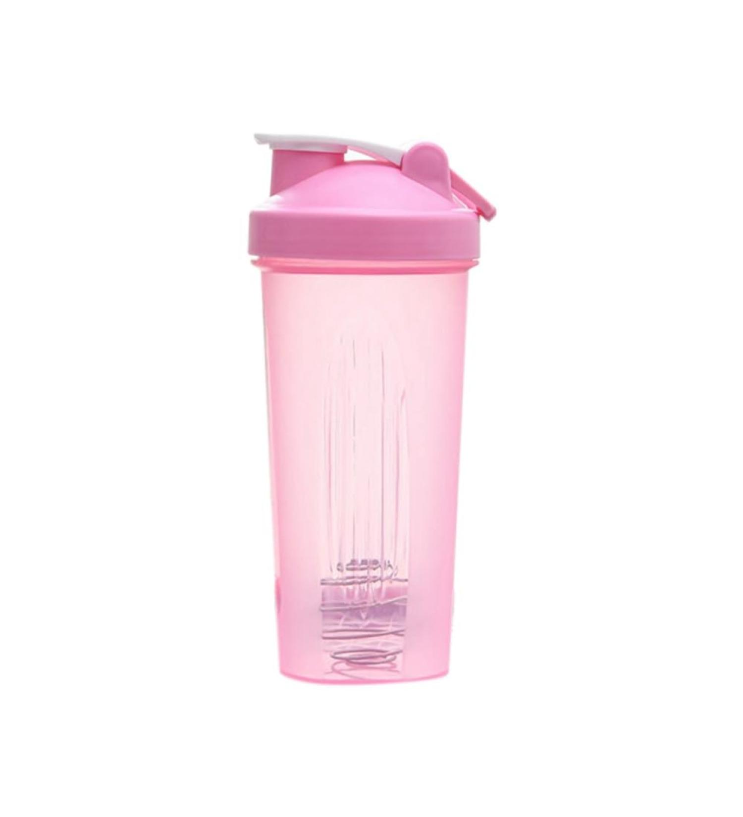 Shaker Cup Sports Portable Pratique Remuer Tasse 600Ml Plastique Shakers Bouteille Adultes Facile Utiliser Rose - Buy Online on GoSupps.com
