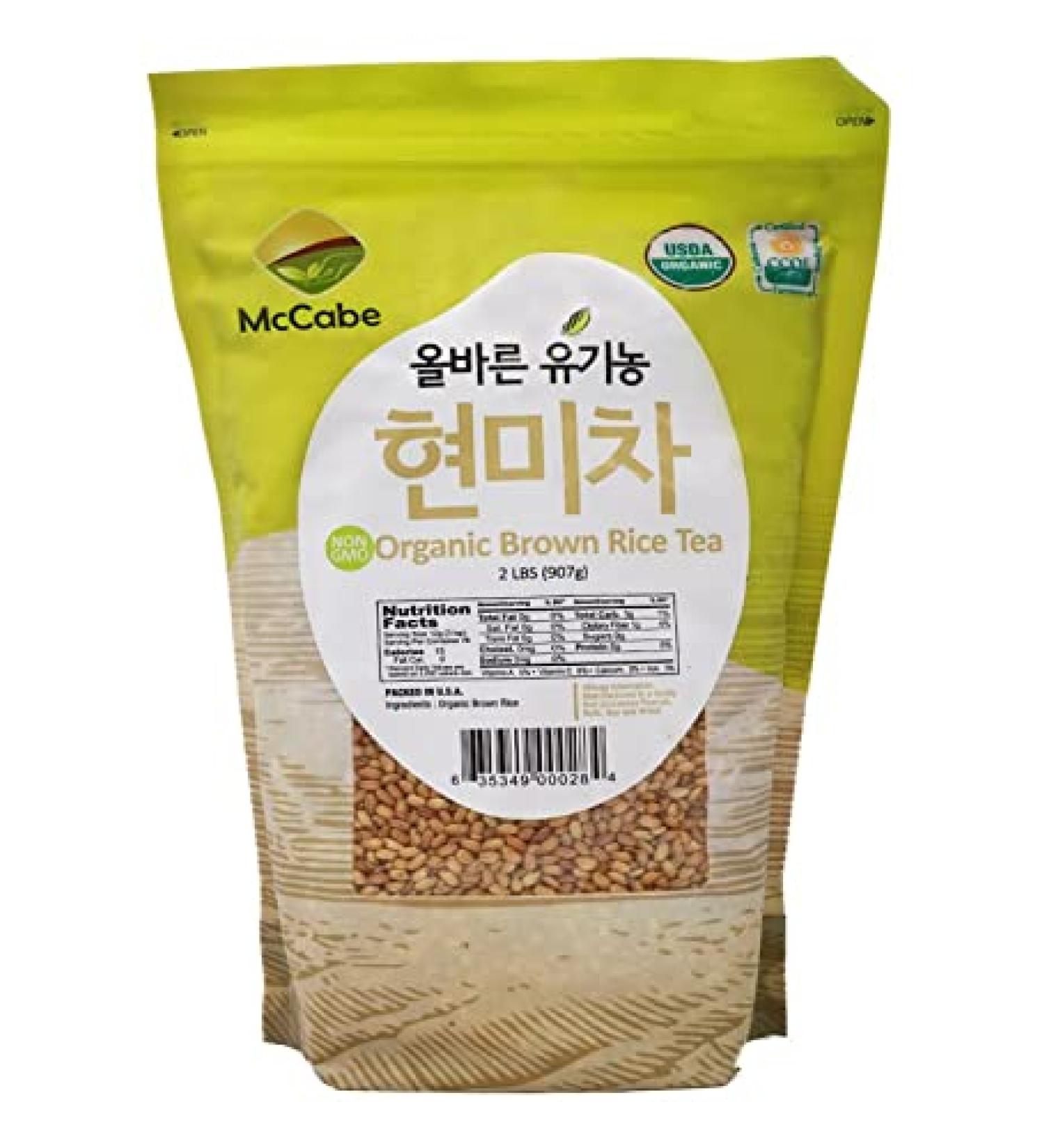McCabe Organic Brown Rice Tea 2 lb (32 oz) | USDA & CCOF Certified | Product of USA - Buy Online on GoSupps.com