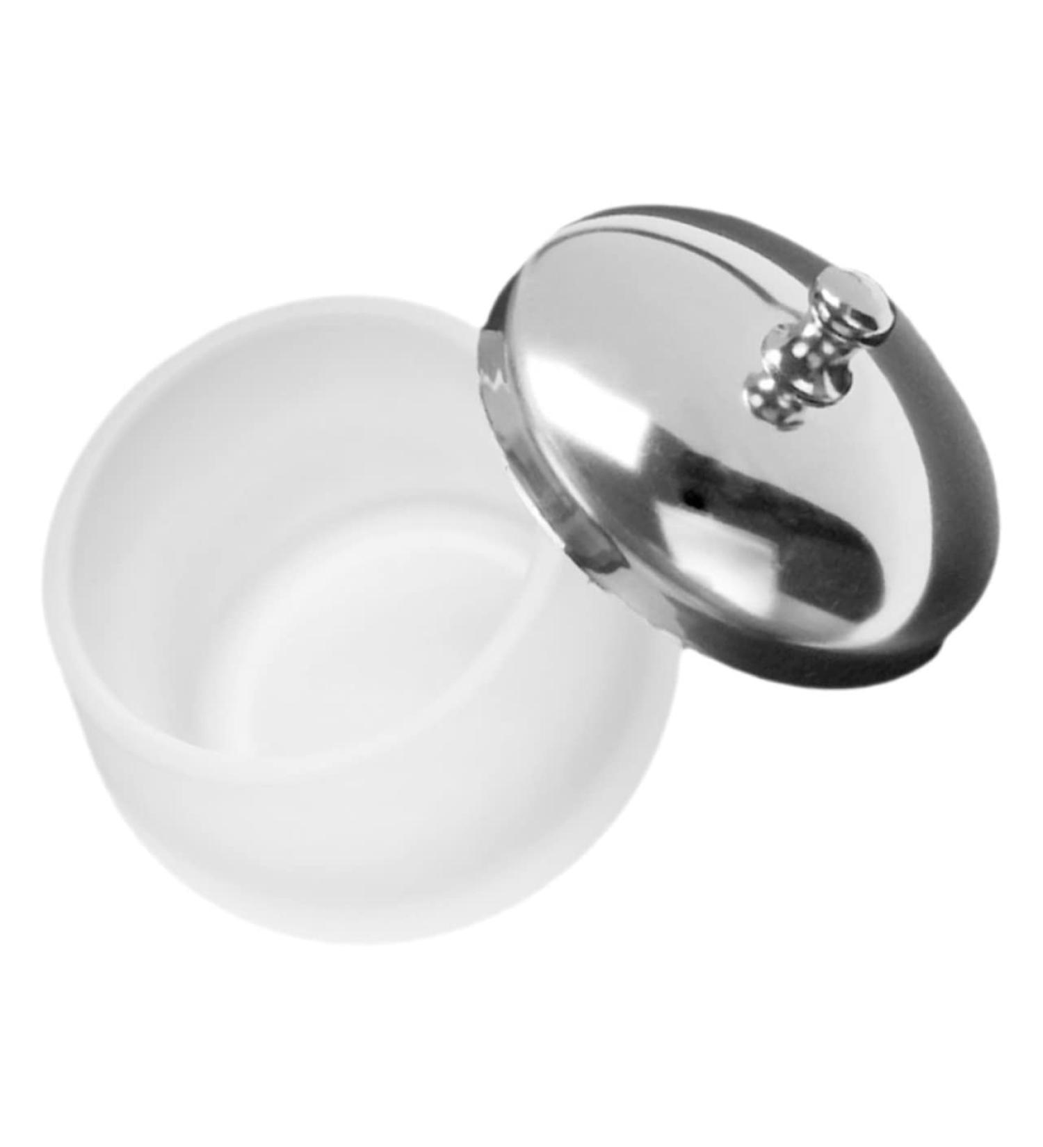 Healeved Nail Art Crystal Cup Decorative Monomer Dish Liquid Containers Manicure Tool Dappen Dish with Lid Nail Art Cleaning Tool Glass Cleaning Cup Stainless Steel Mixing Cup Carved - Buy Online on GoSupps.com