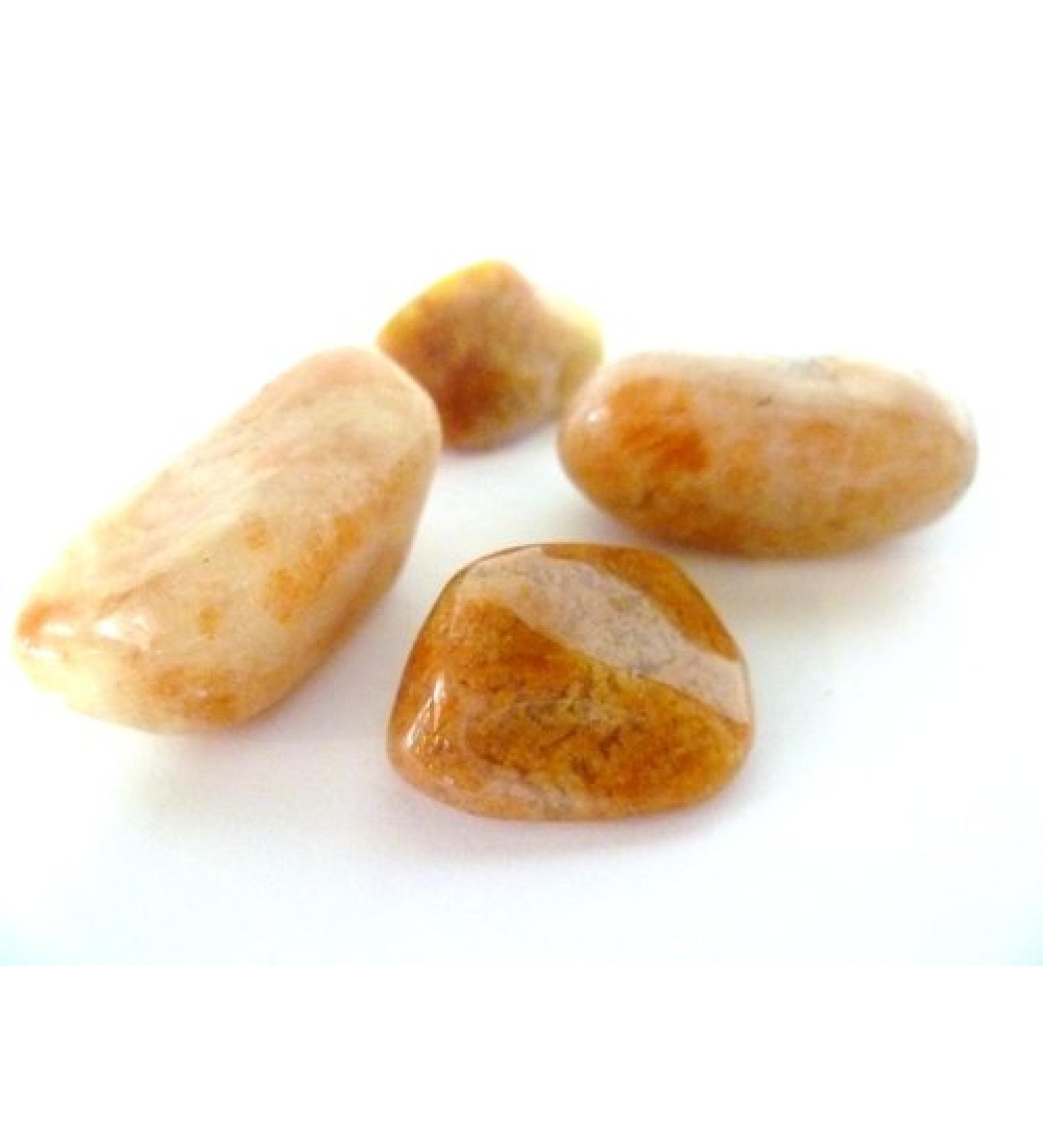 Crystals Tumbled Sunstone Tumble Stone A Grade Quality 1 and 5 Stone Packs (1)