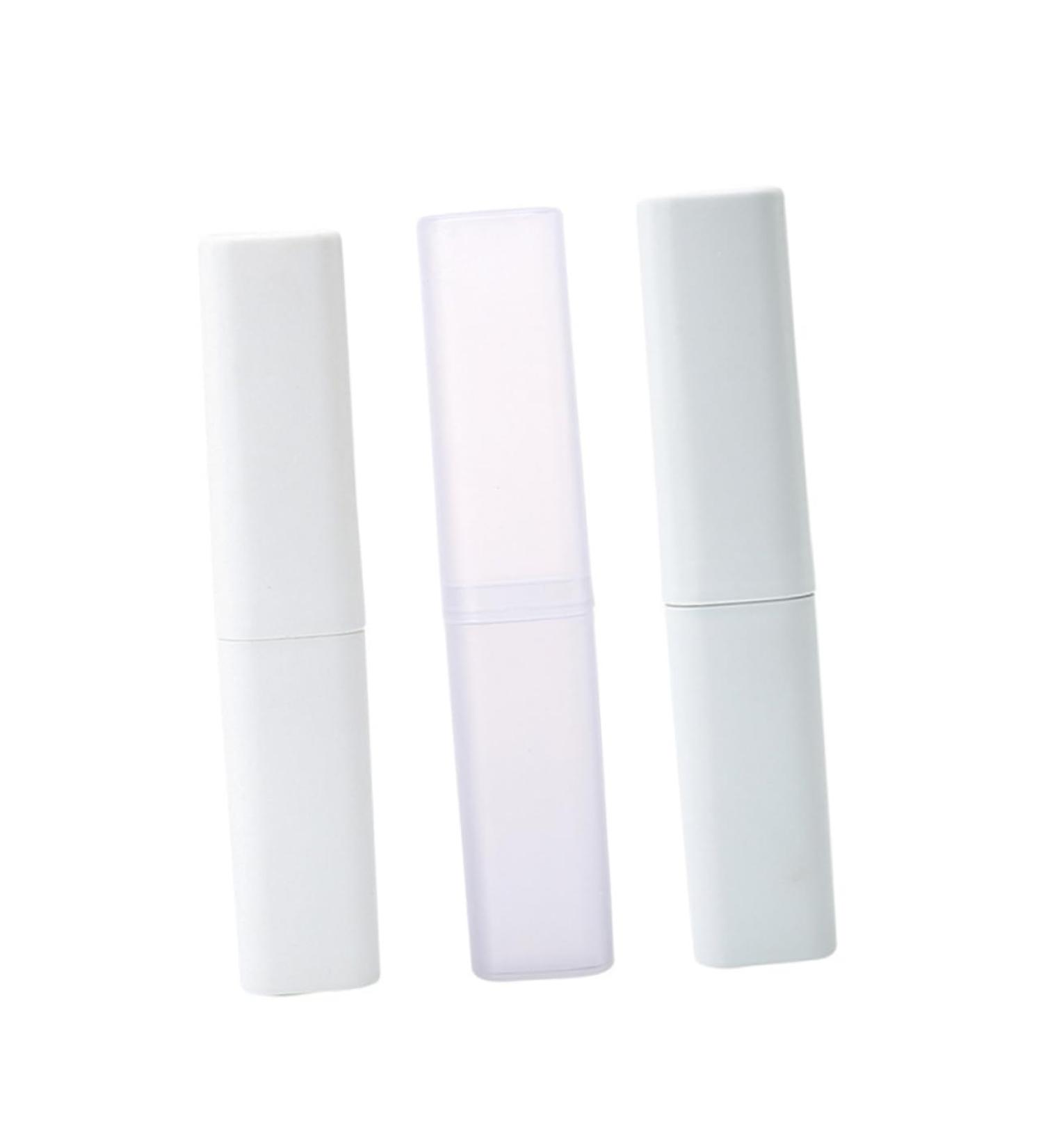 Hoement 3-Piece Portable Toothbrush Container Set | Travel-Friendly Toothbrush Cases for International Shipping - Buy Online on GoSupps.com