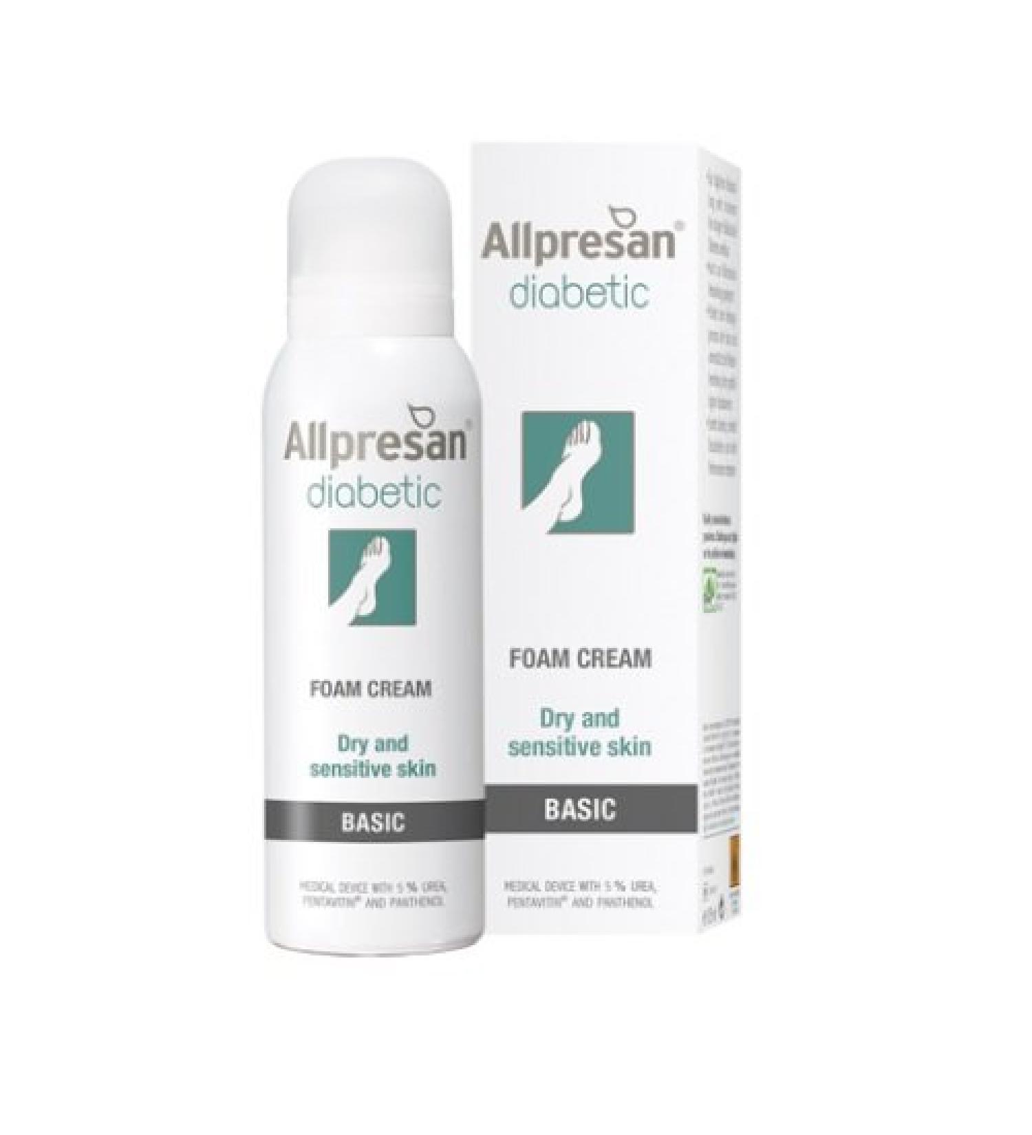 GlucoRx Allpresan Diabetic Foot Foam Cream Basic 300 ml 1 piece