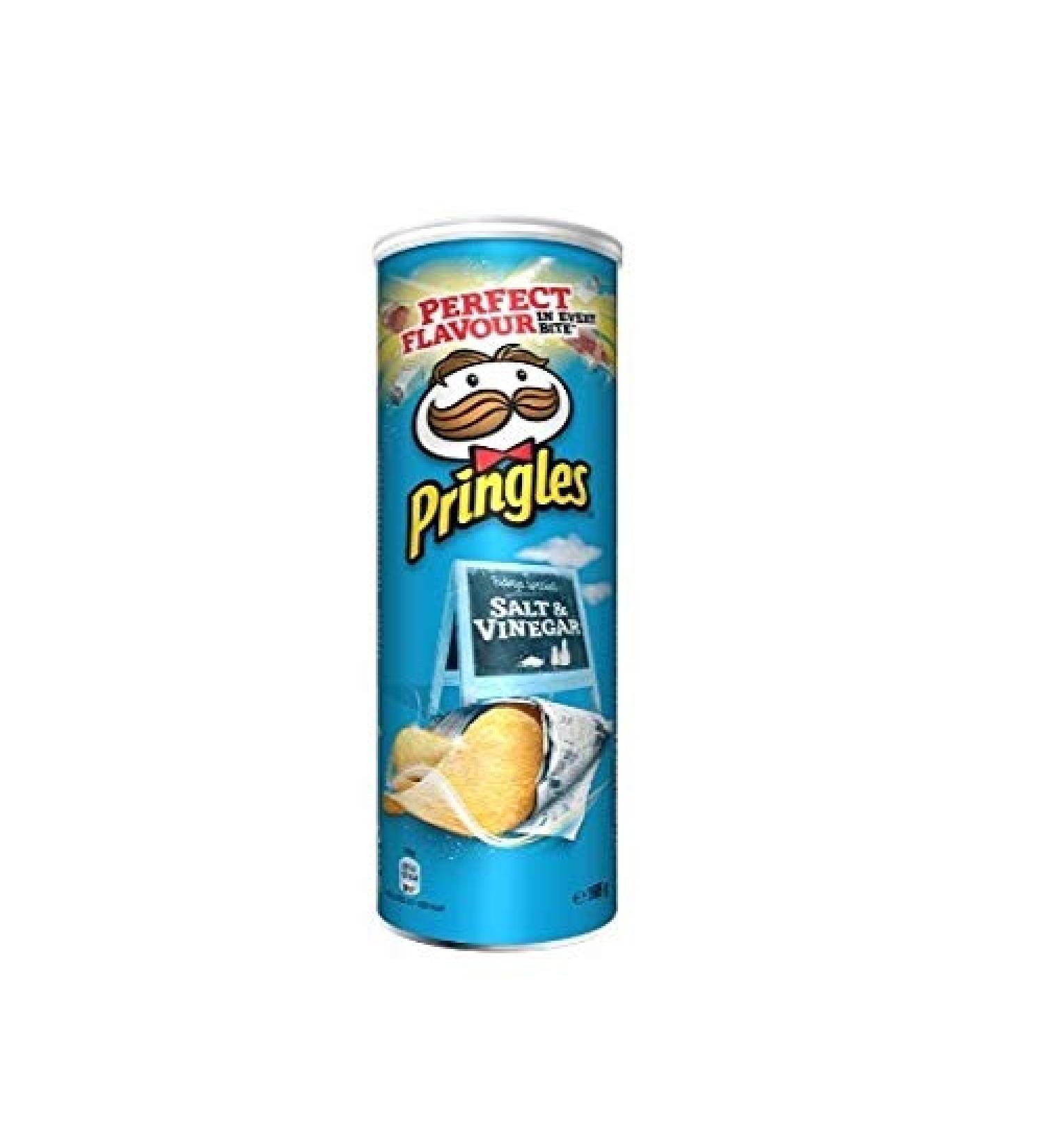 6x Pringles Salt & Vinegar Patatine Salt & Vinegar 160g Potato chips