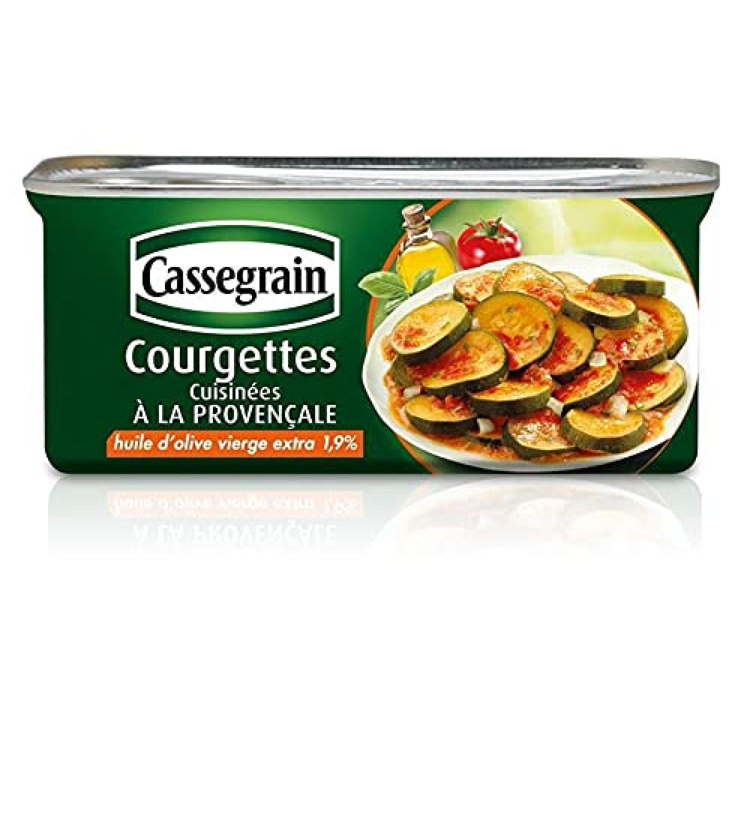 CASSEGRAIN - Courgettes Cuisin es La Proven ale 185G - ( Lot De 4 )