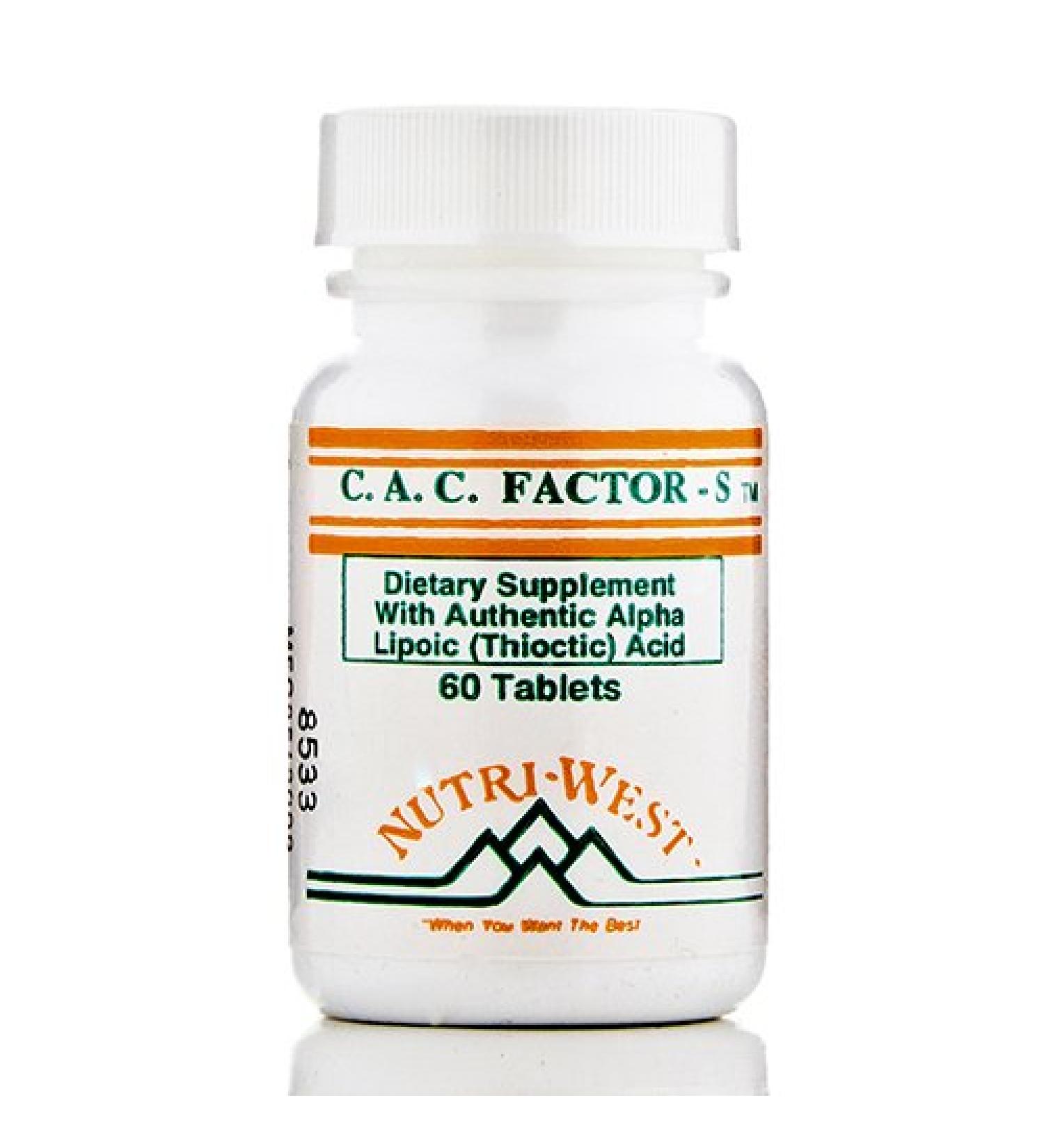 C.A.C. Factor-S - 60 Tablets by Nutri West - Buy Online on GoSupps.com