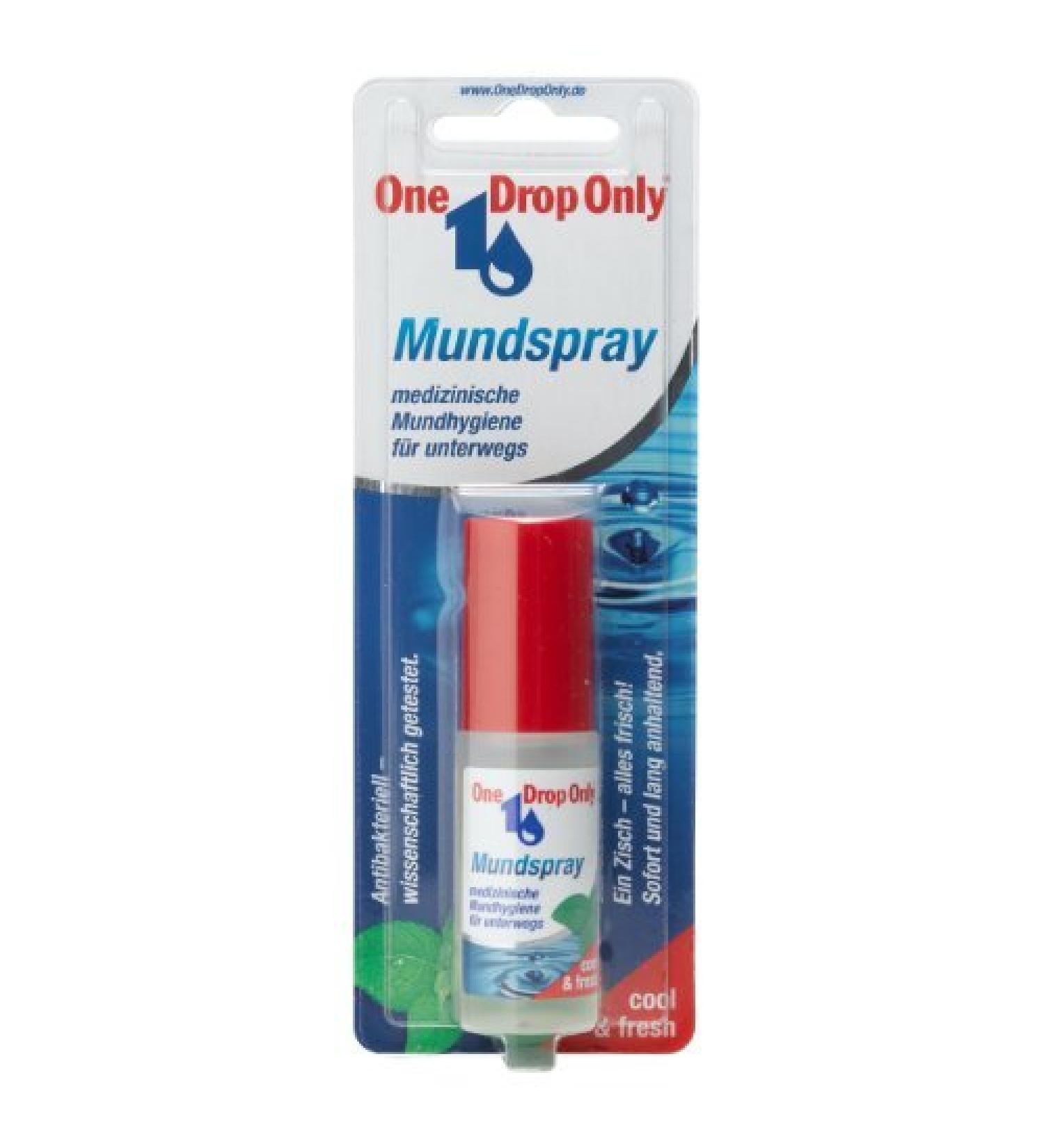 One Drop Only antibacterial mouth spray 15ml/ long-lasting freshness with peppermint oil and sage