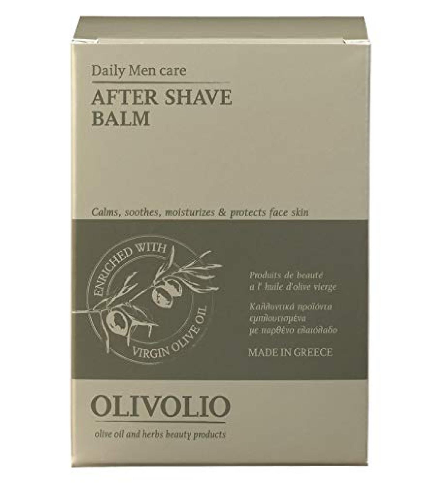 OLIVOLIO alcohol-free after shave balm with 100% organic extra virgin olive oil and menthol!