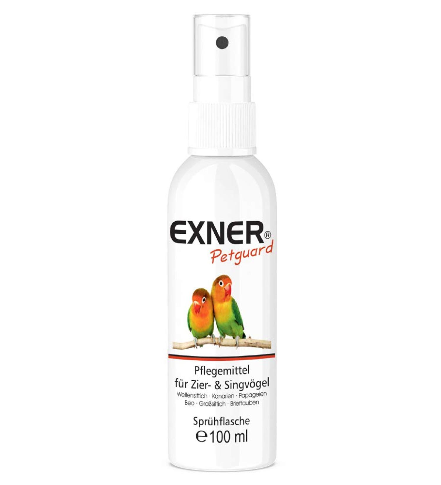Exner Petguard Animal Care for Ornamental Birds & Songbirds Natural 100ml Spray for Itching Hair Loss Inflammation & Parasite Control - Buy Online on GoSupps.com