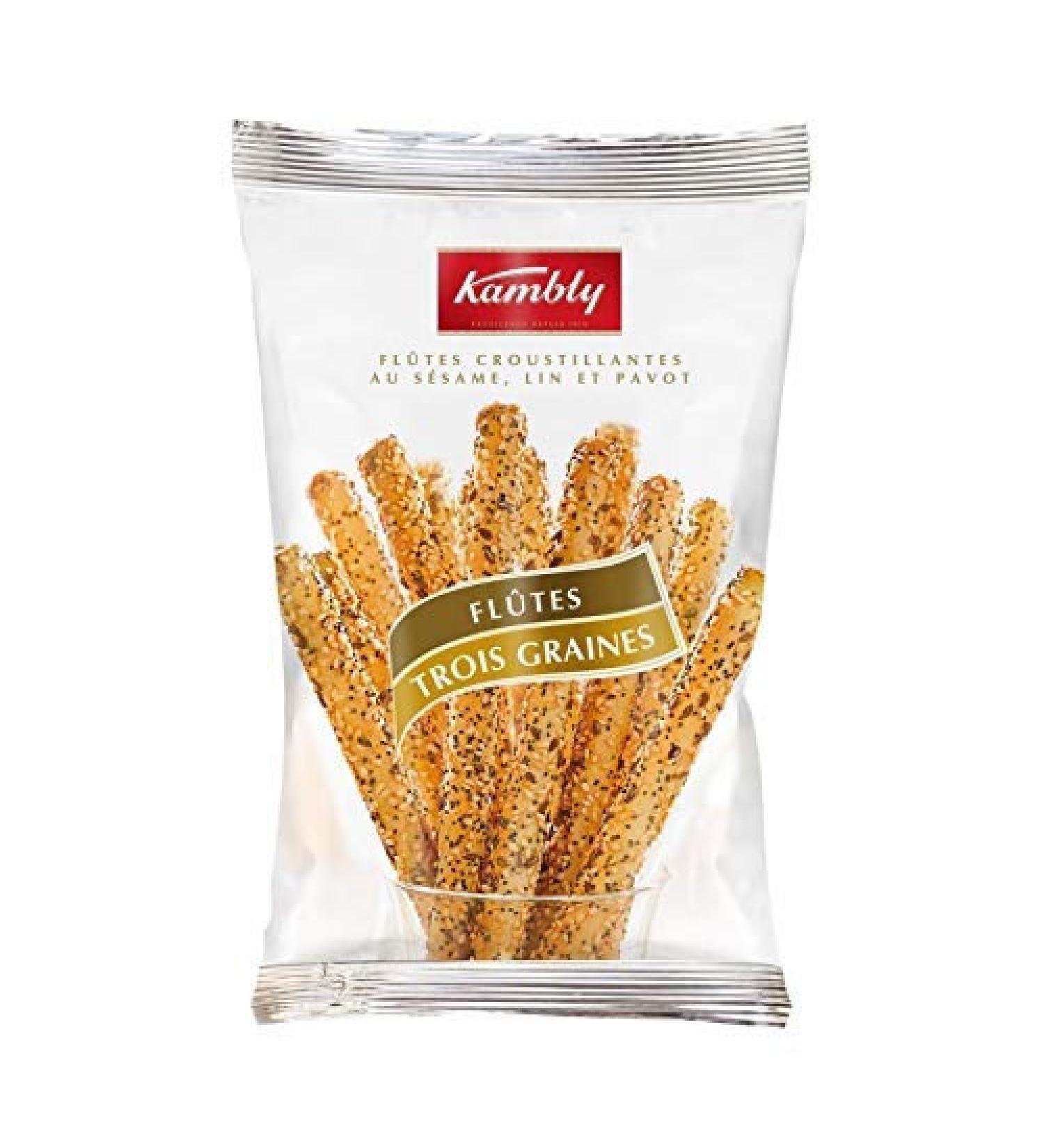 KAMBLY - Sesame Flutes 125G - Pack of 3 - best offer