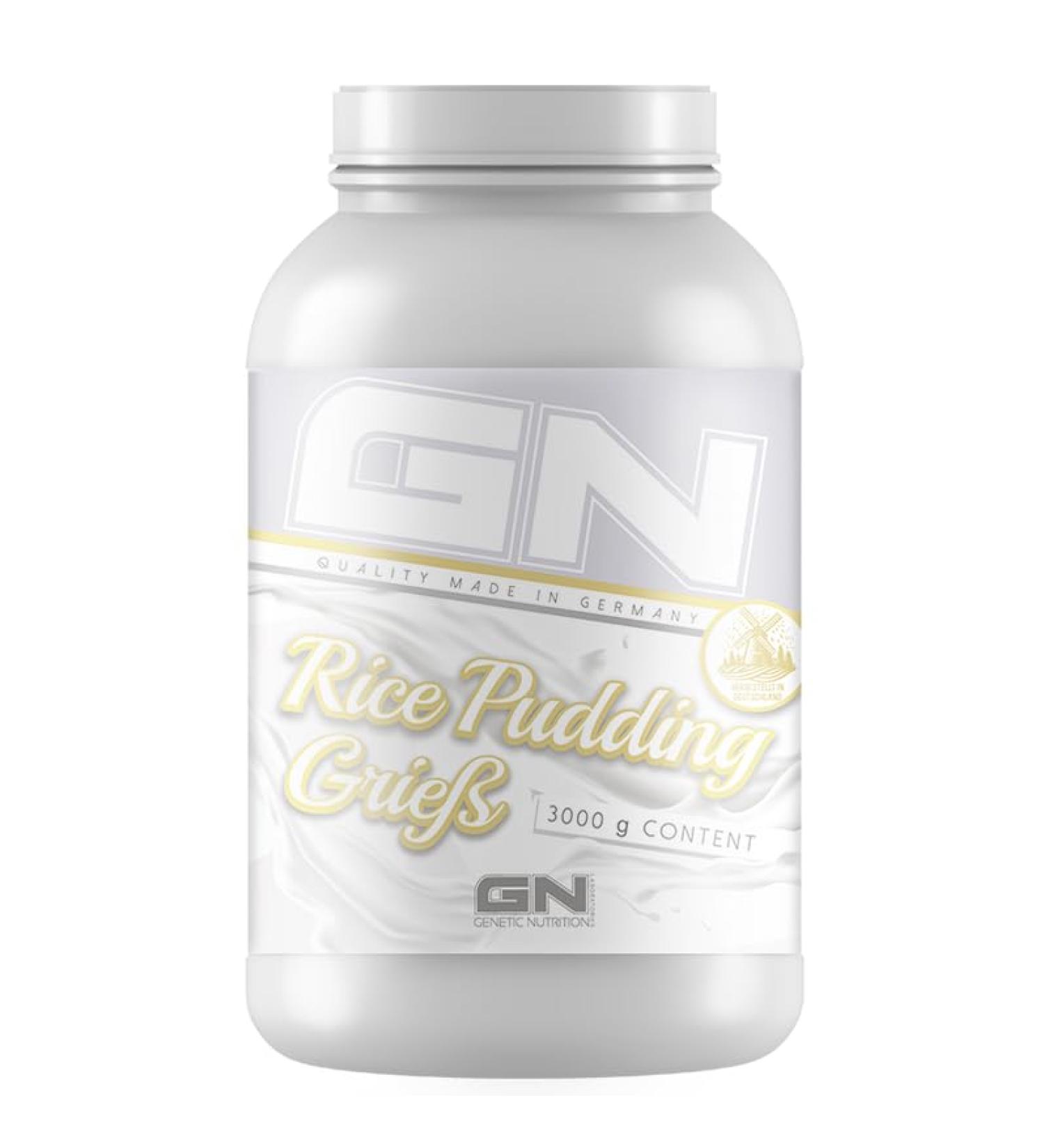 GN Laboratories Rice Grieß Pudding 3000g - Creamy 100% Rice Flour - Quick Preparation - Optimal Carbohydrate Source - Made in Germany - Buy Online on GoSupps.com