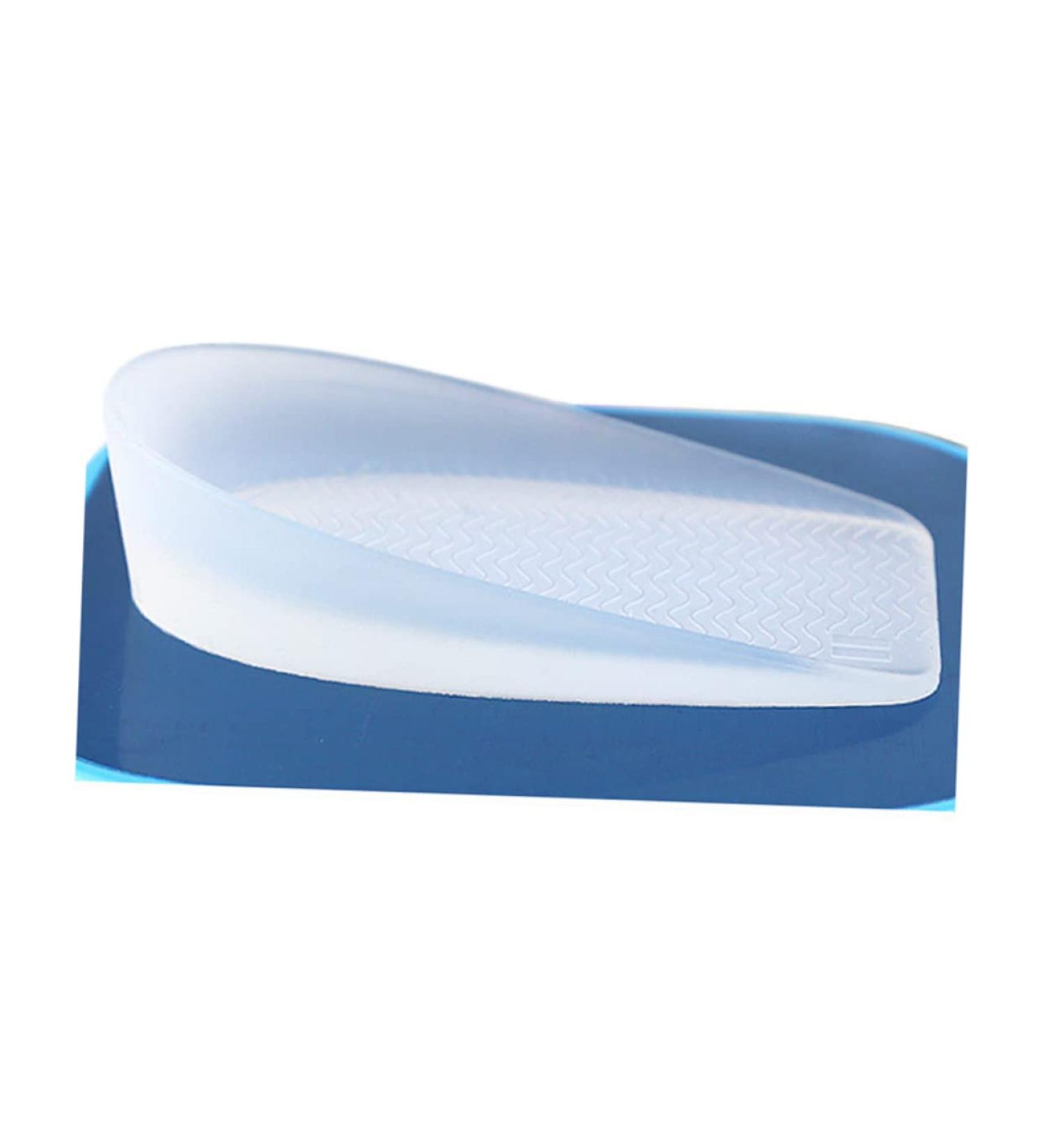 FOMIYES Height Increasing Insoles - Silicone Heel Pad for Extra Height | 1 Pair White 10x6x1cm - Buy Online on GoSupps.com