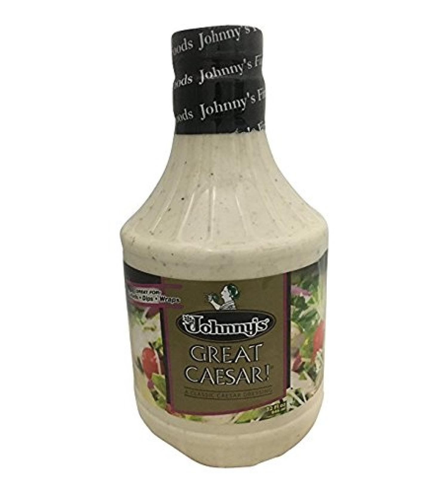 Johnny's Fine Foods Great Caesar Dressing 32 oz (2 Pack) - Authentic Recipe for Salads and More - Buy Online on GoSupps.com