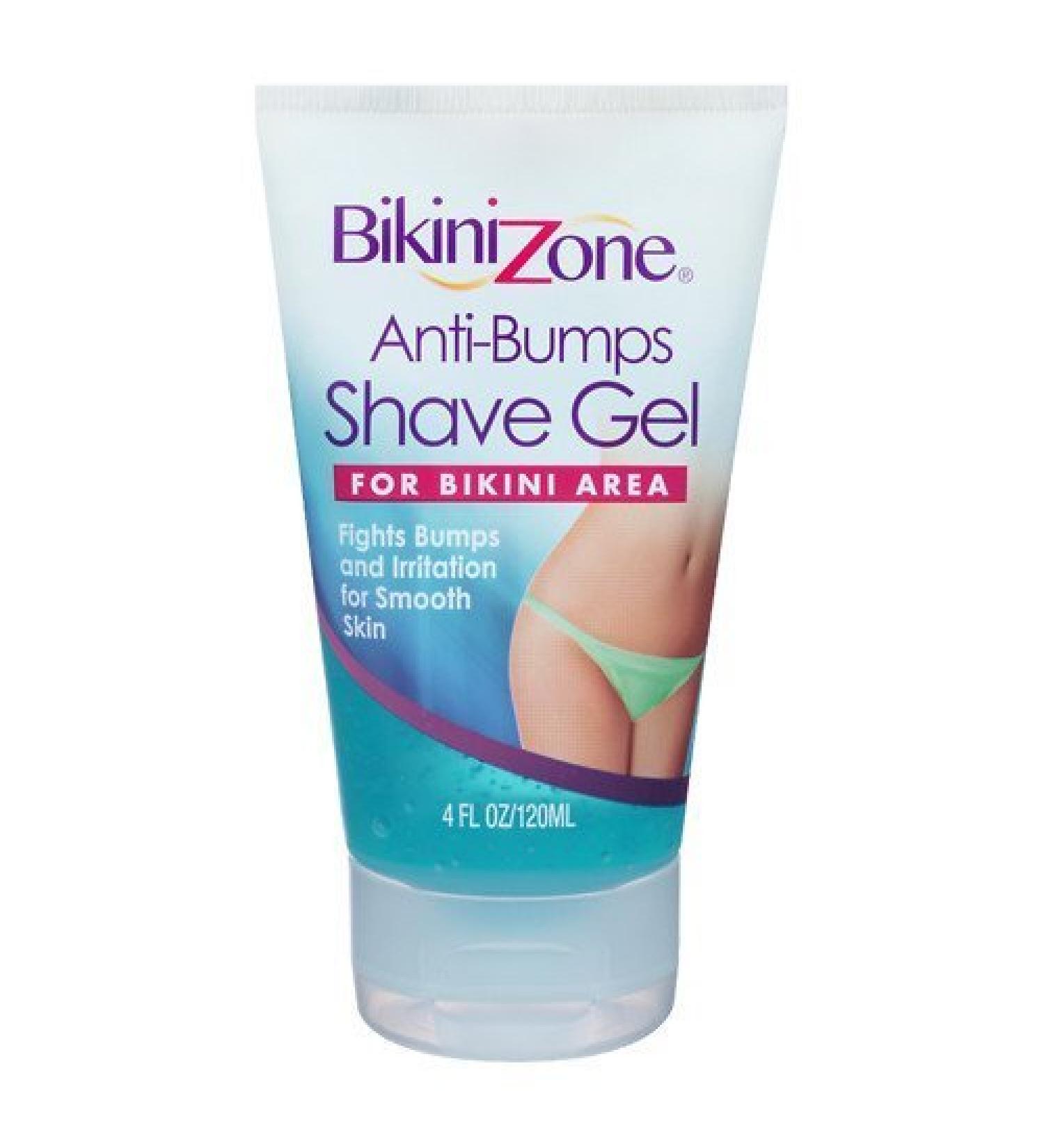 Bikini Zone Anti-Bumps Shave Gel For Bikini Areas 4 Fl Oz