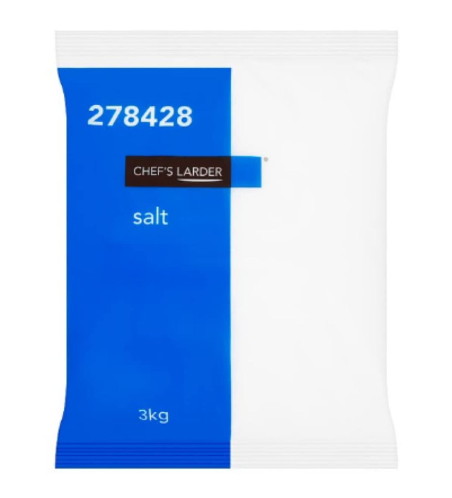 Chef's Larder Salt 3000g x 1 Salt 1