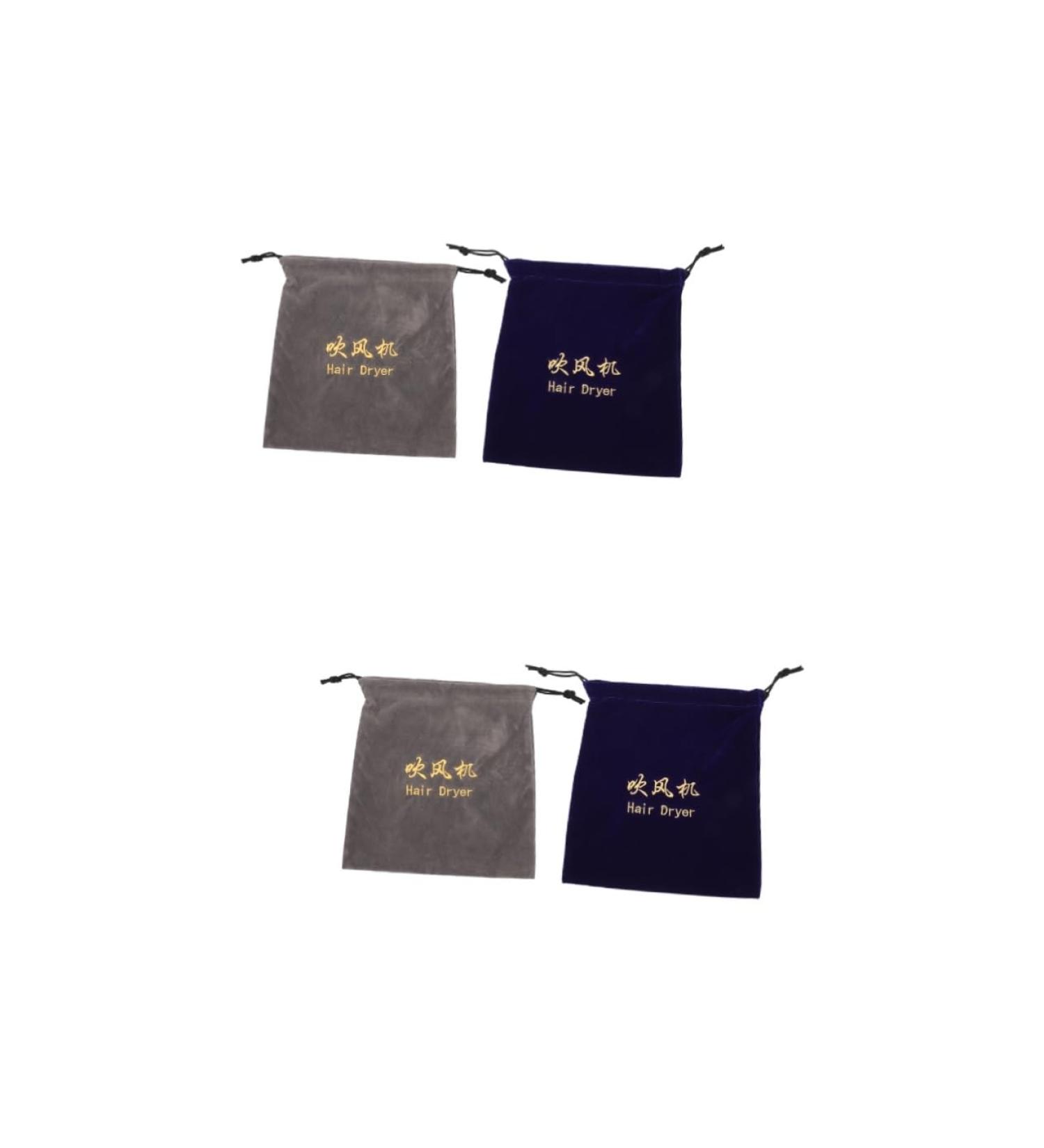 Healeved 4 Pcs Storage Bag Multifunctional Bag Travel Jewelry Bag Hair Dryer Organizer Bag Flocking Cloth - Buy Online on GoSupps.com