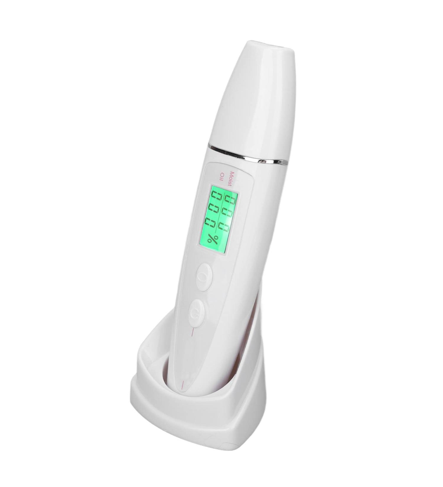 Buy Portable Facial Skin Analyzer & Oil Tester - Mini Digital LCD Water Oil Detector for Skincare - Buy Online on GoSupps.com