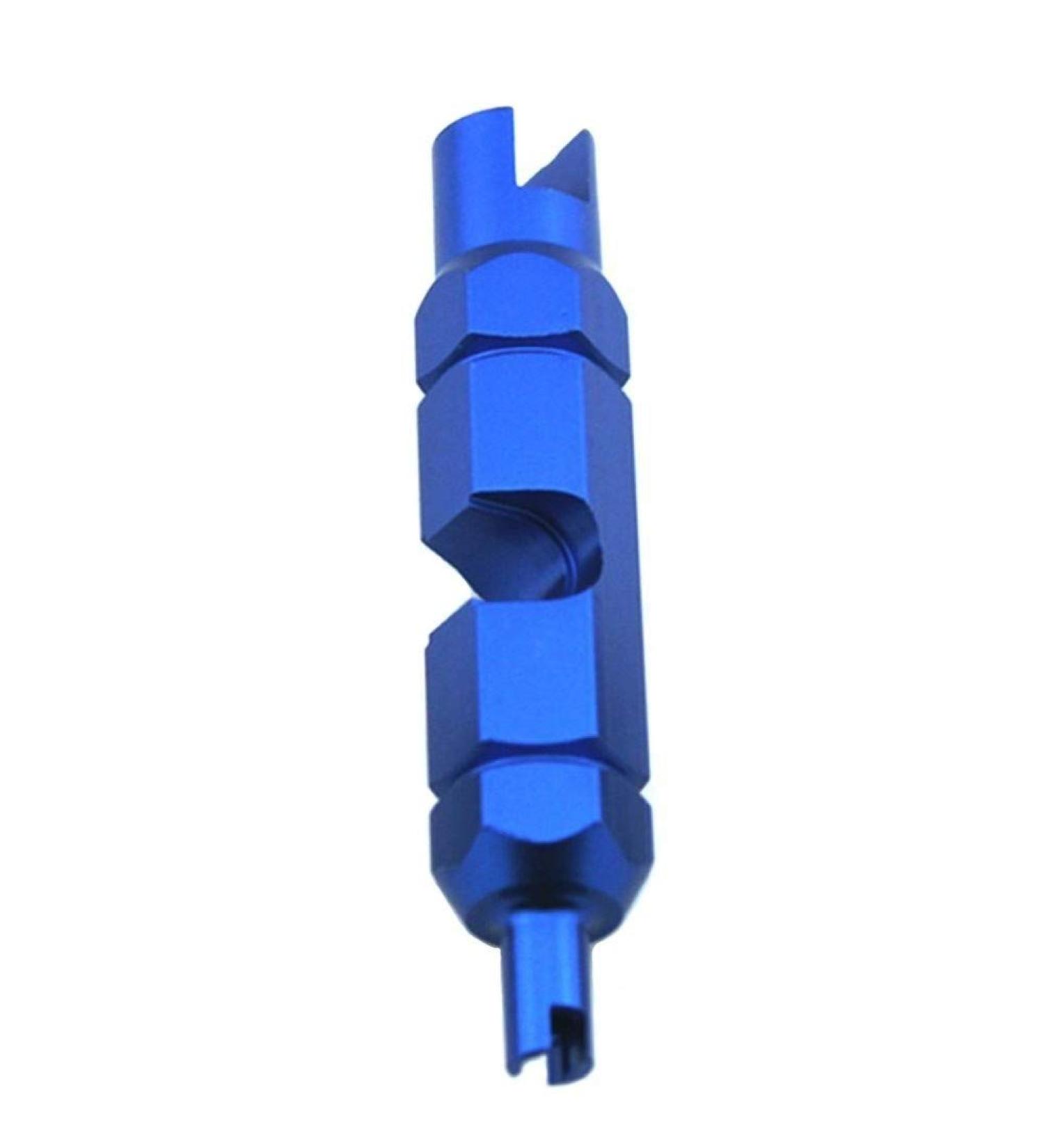 HanKer Valve Core Remover Tool for Presta & Schrader Tubeless Cycling Tires | 5mm Wrench Flats | Blue | 1 Tool - Buy Online on GoSupps.com