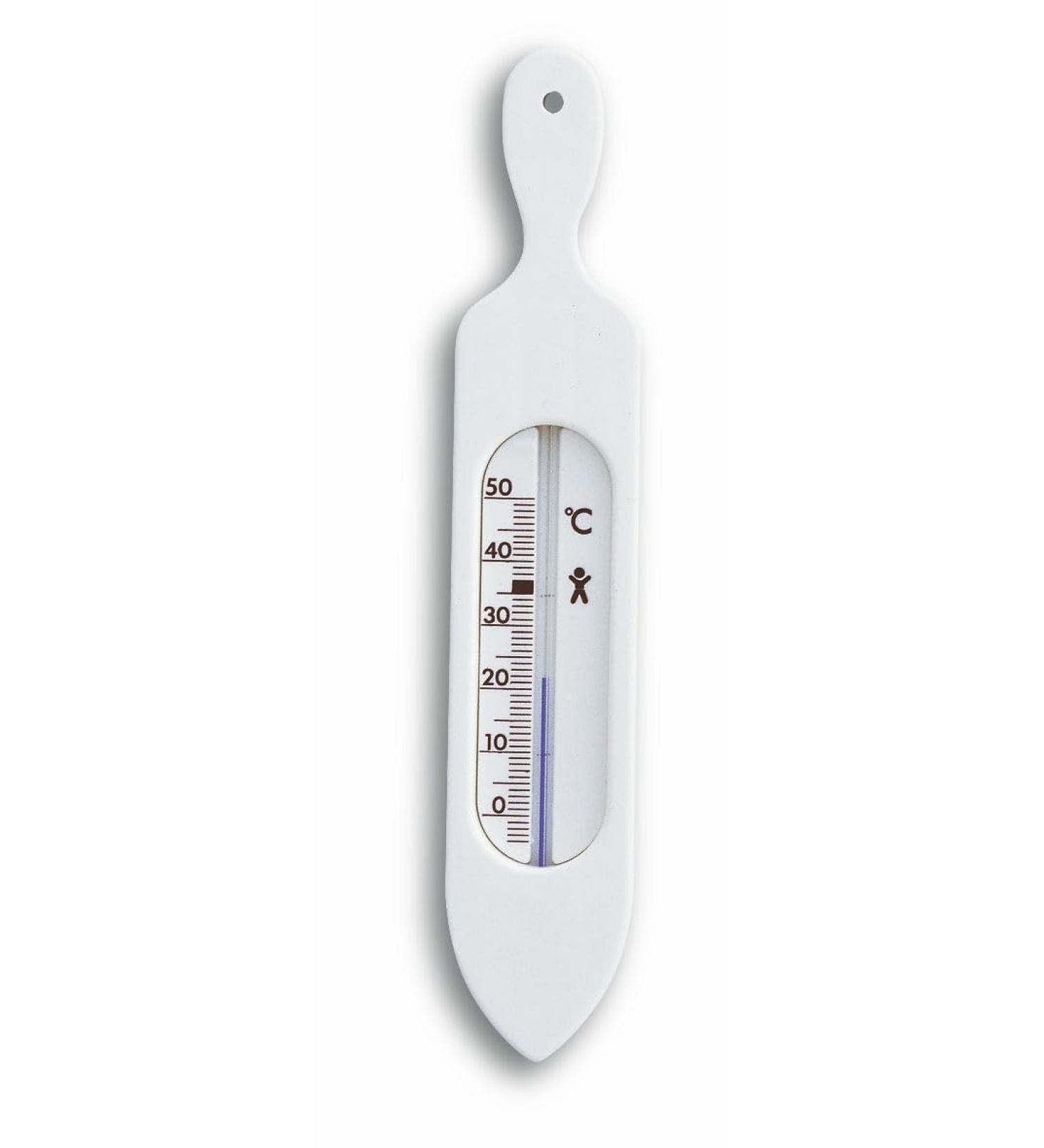 TFA Dostmann bath thermometer analogue 14.3018.02 measure water temperature whirlpool/pool natural measuring liquid white