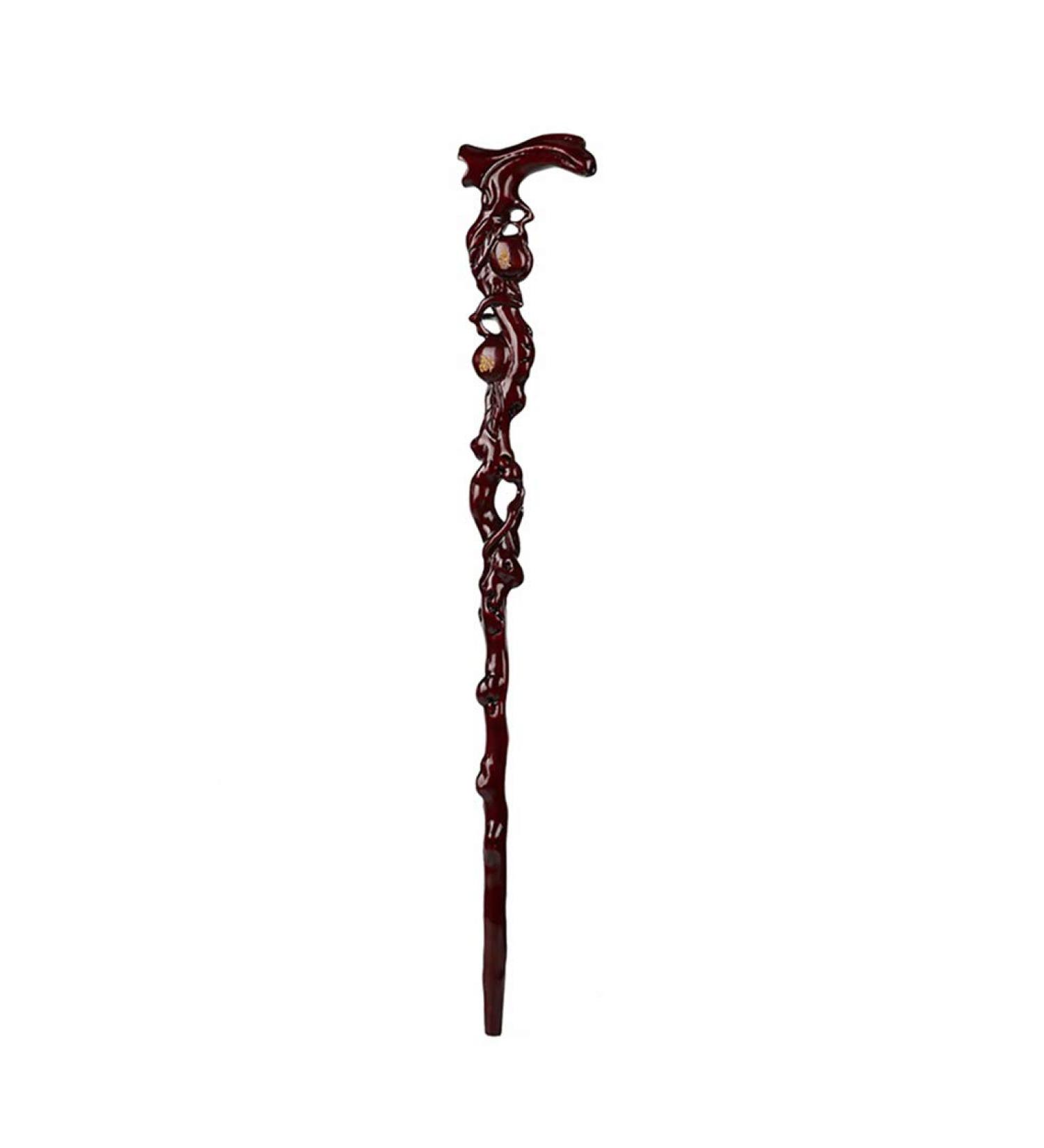 Wooden Walking Sticks Elderly Crutches Solid Wood Walking Stick Cane Antique Root Carving Shou Peach Pattern 90cm Long Can Be Truncated As Needed Mobility Aid for Elderly Se powerfully - Buy Online on GoSupps.com