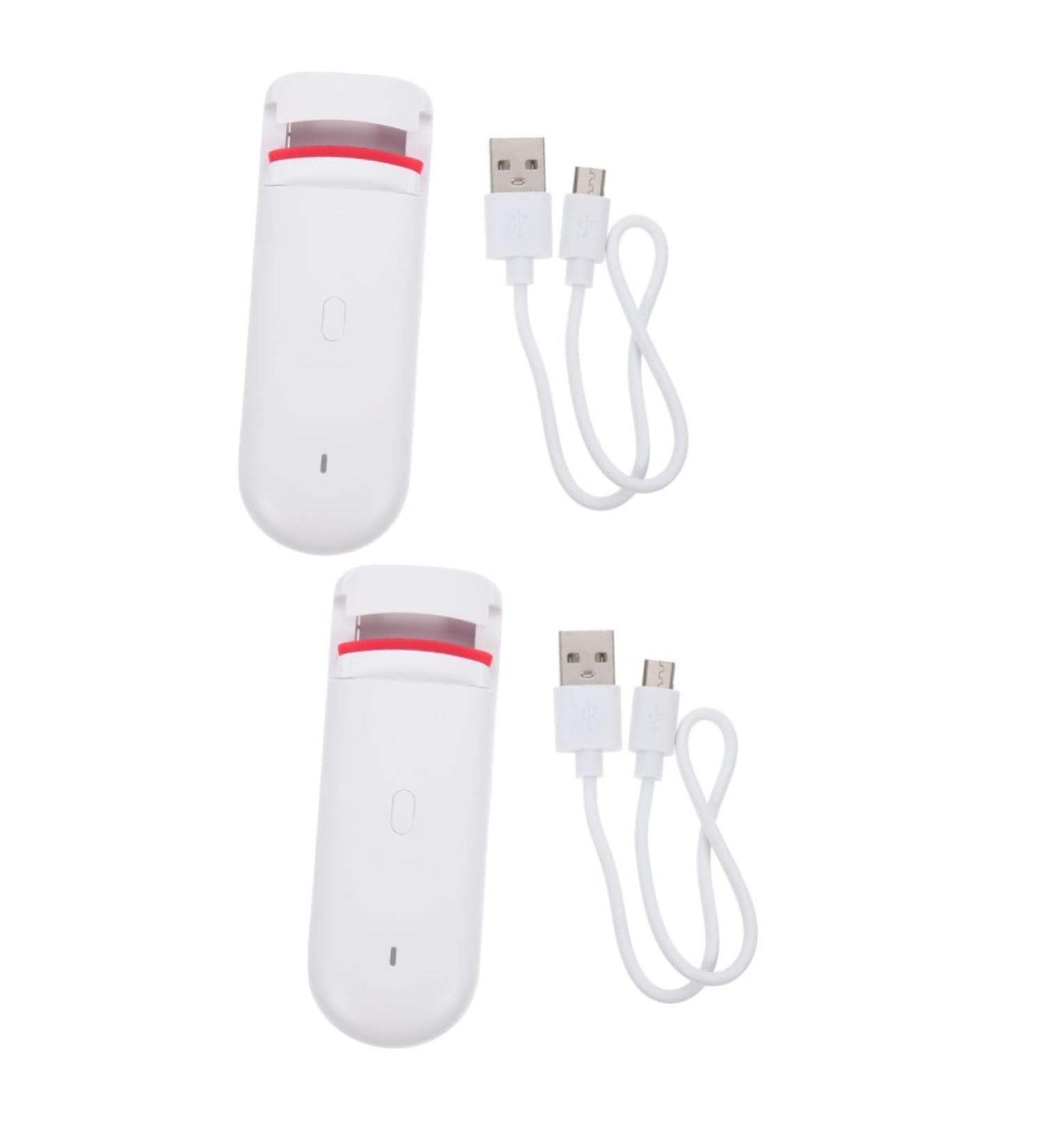 2pcs Electric Eyelash Curler - Precision Mini Lash Curler for Perfect Eyelashes | Small Electric Eyelash Curlers Worldwide Shipping - Buy Online on GoSupps.com