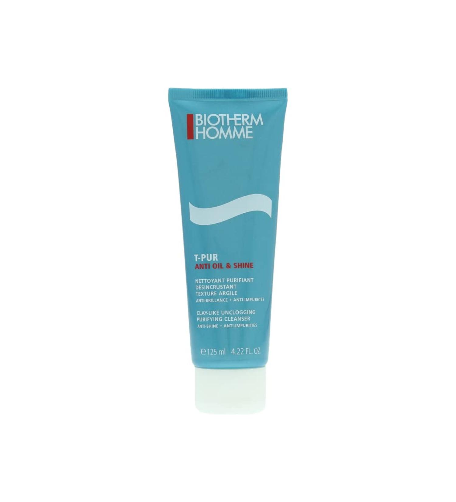 Biotherm Homme T-Pur Anti Oil Cleanser for Men - Purifying Face Wash 4.22 oz | Shop Internationally - Buy Online on GoSupps.com
