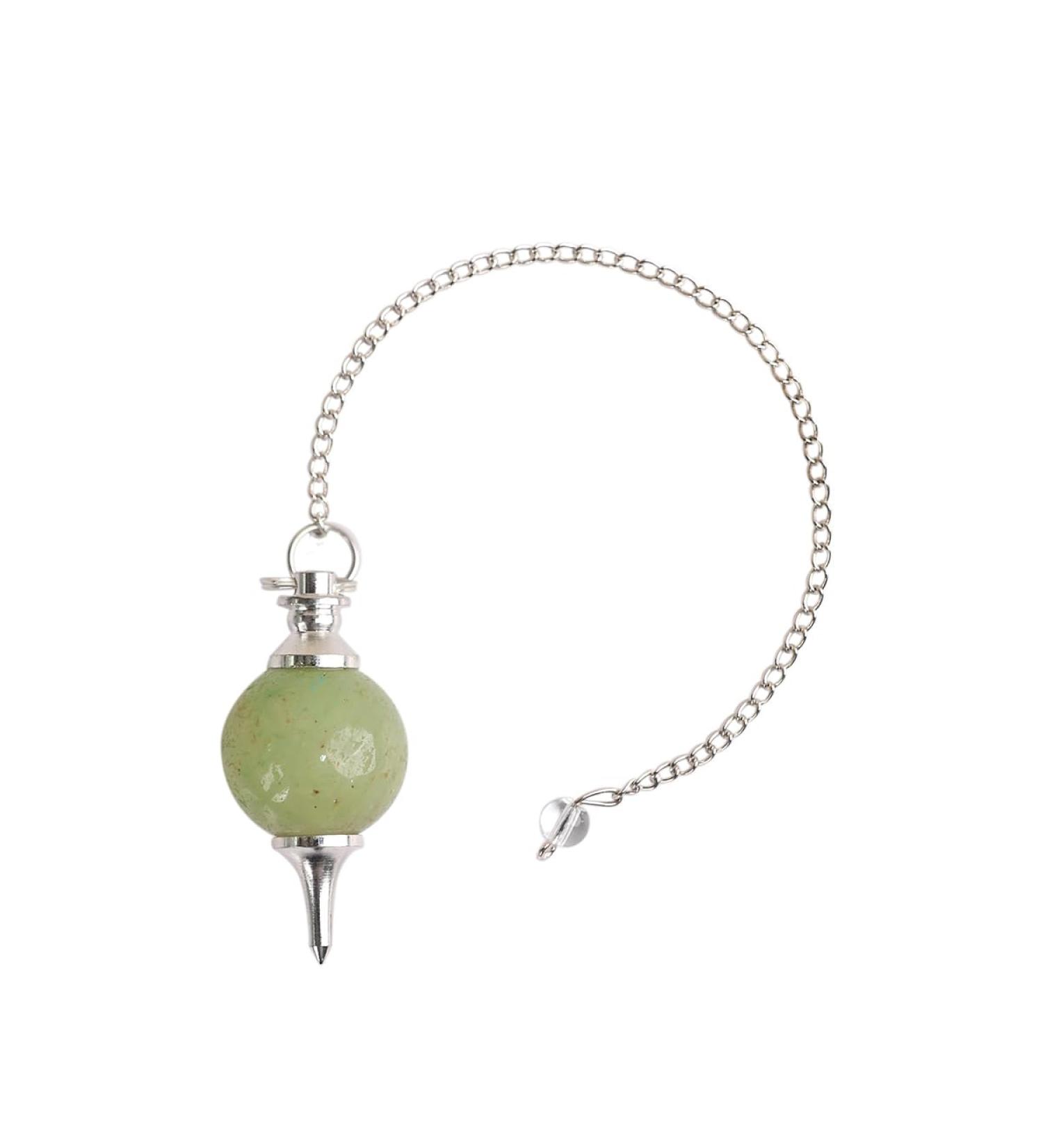 Buy Green Aventurine Pendulum | Natural Crystal for Reiki Healing & Dowsing - International Shipping - Buy Online on GoSupps.com