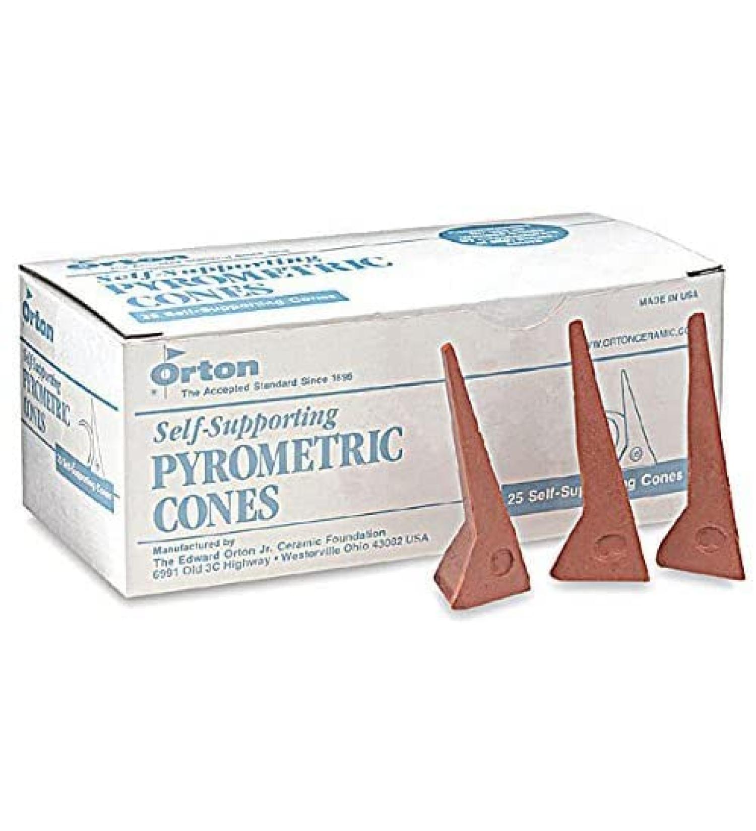 Self-Supporting Cone 04 Pyrometric Cones for Monitoring Ceramic Kiln Firings