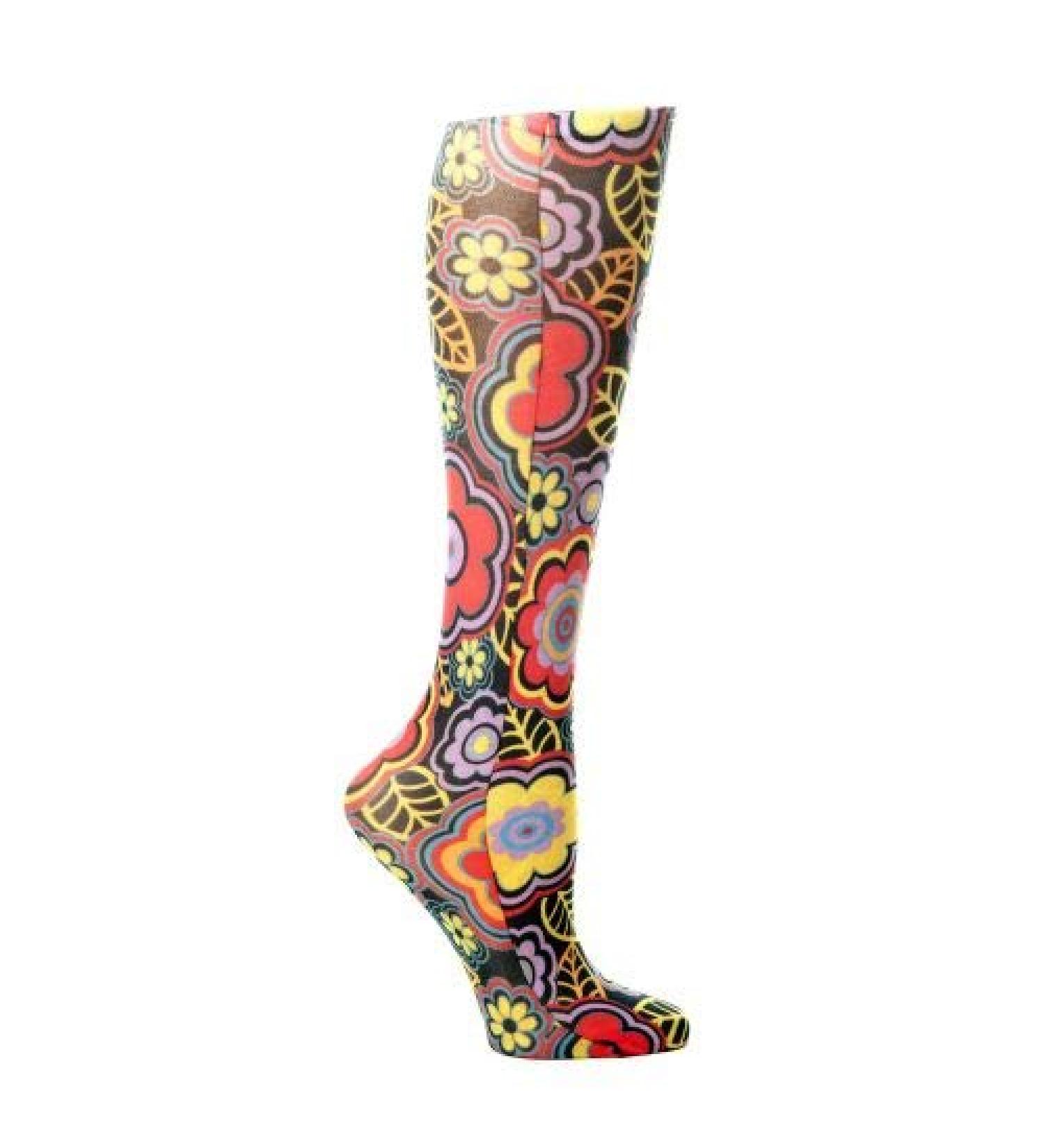 Red Moby Celeste-Stein-CMPSQ-3-1286 Womens 20-30 mmHg Compression Sock - Queen - Black Vogue
