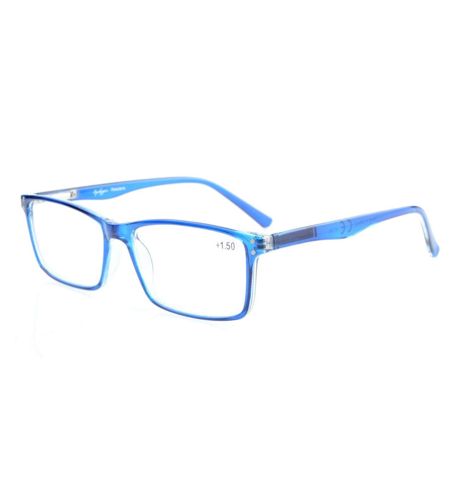 Eyekepper Stylish Readers - Quality Spring Hinges Reading Glasses +2.00 - Blue Color - International Shipping Available - Buy Online on GoSupps.com