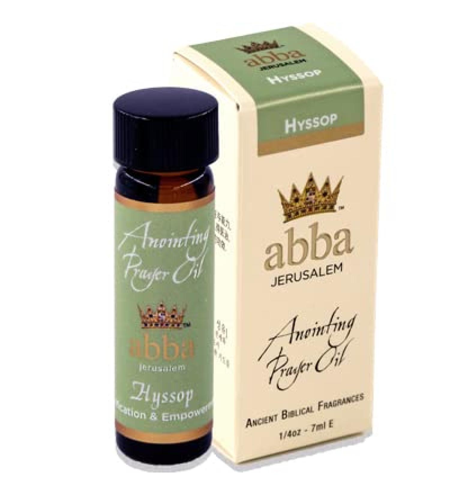Abba Christian Products Hyssop Anointing Oil - 1/4 oz Roll-On | Premium Spiritual Oil for Healing & Blessings - Shop Now - Buy Online on GoSupps.com