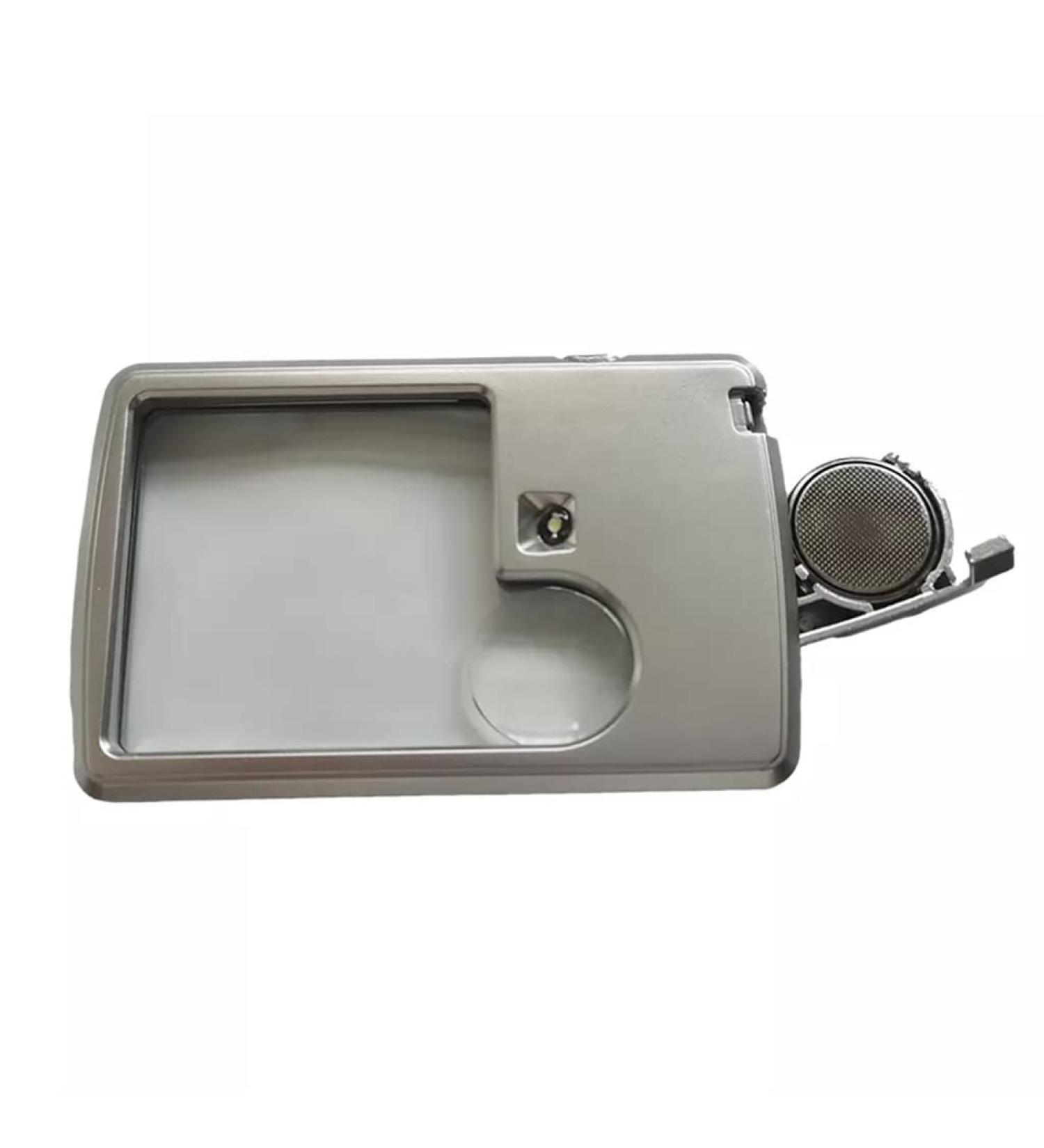 Rectangular Lighted Magnifying Glass Portable Mini Luminous Magnifying Glass Pocket Reading - Buy Online on GoSupps.com