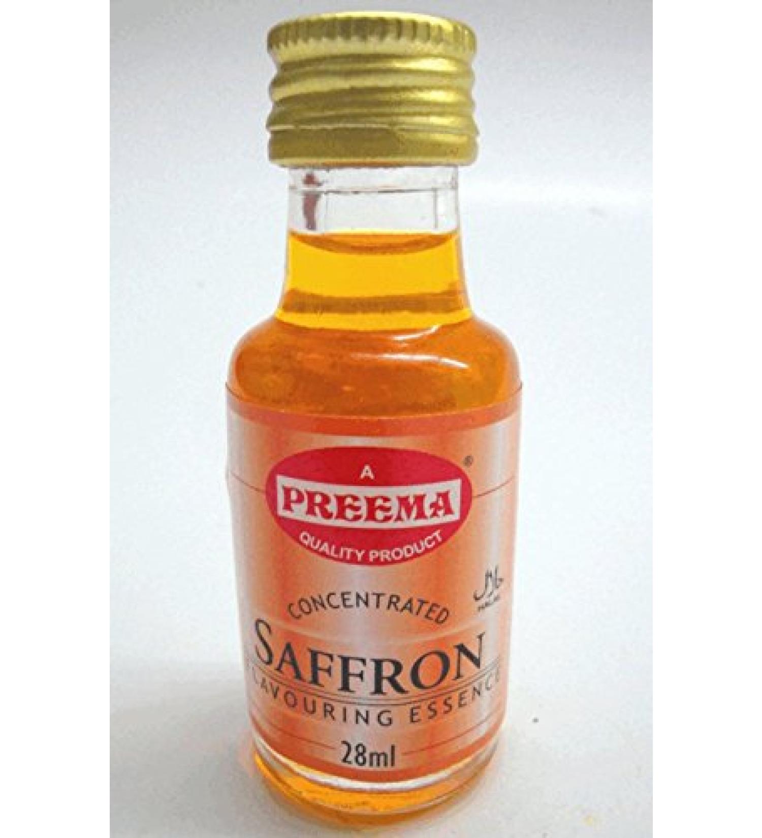 Saffron Food Flavouring Essence Preema 28ml Bottle Saffron Flavour 28 ml (Pack of 1)