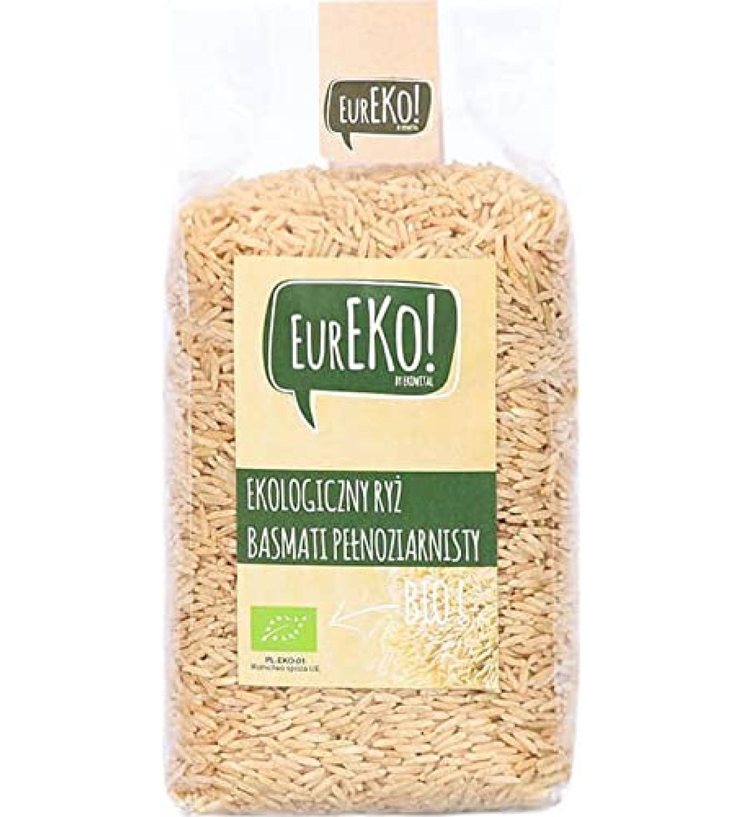 Whole grain basmati rice ORGANIC 500 g Eureko