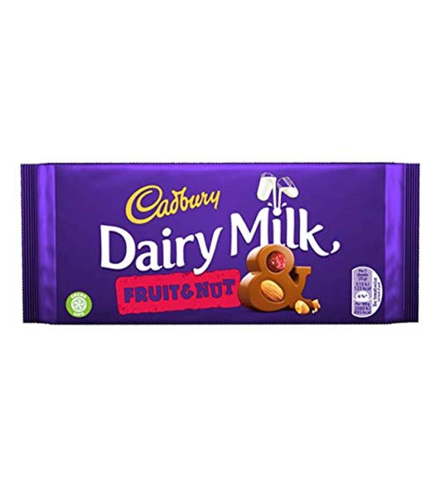 Cadbury Cadbury Fruit and Nut Dairy Milk 200 g Pack of 12