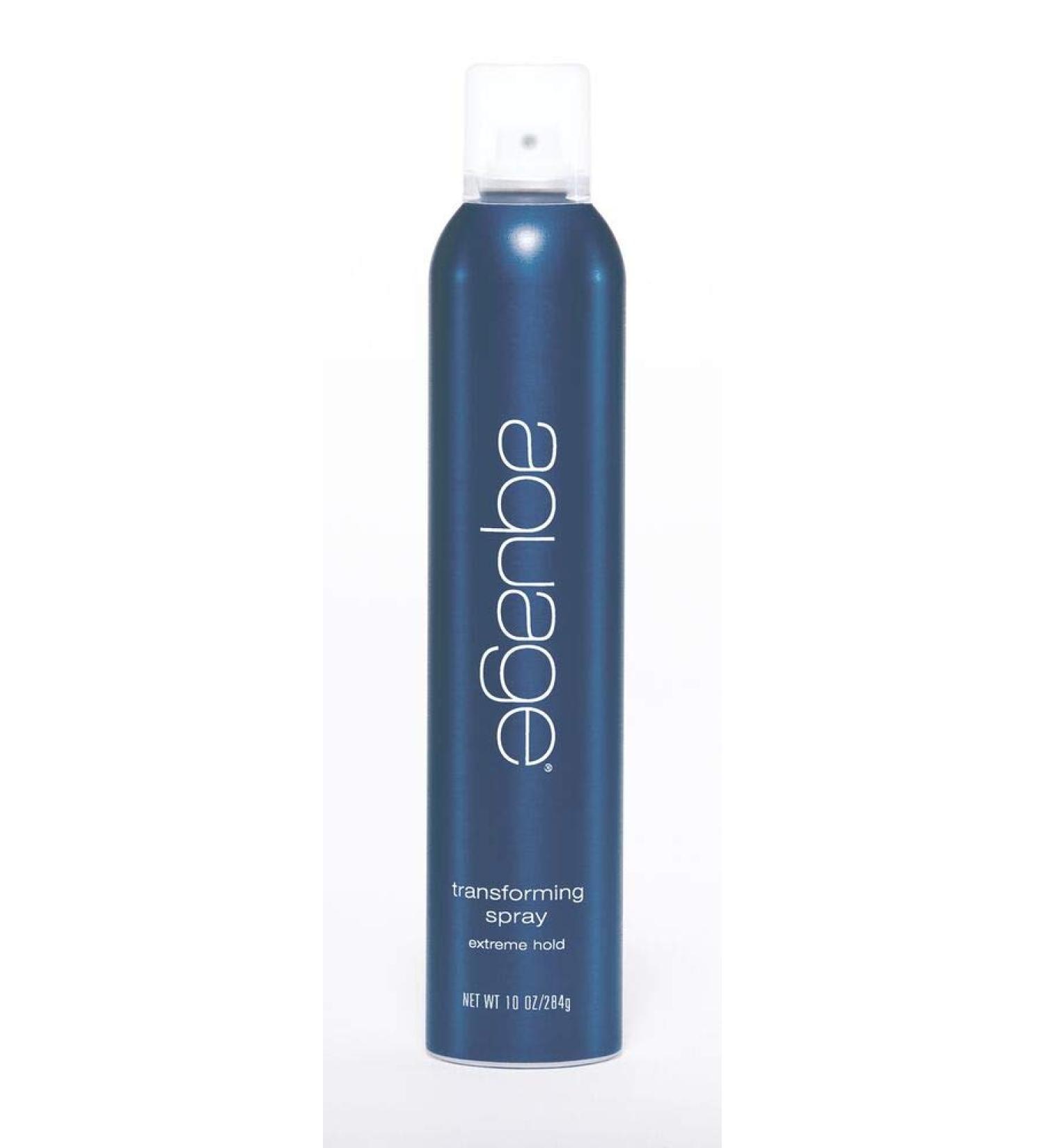 Aquage Transforming Spray Extra Hold Firm-Hold Aerosol Finishing Spray Adds Texture Volume and Lift on Dry Hair 10 fl. oz.