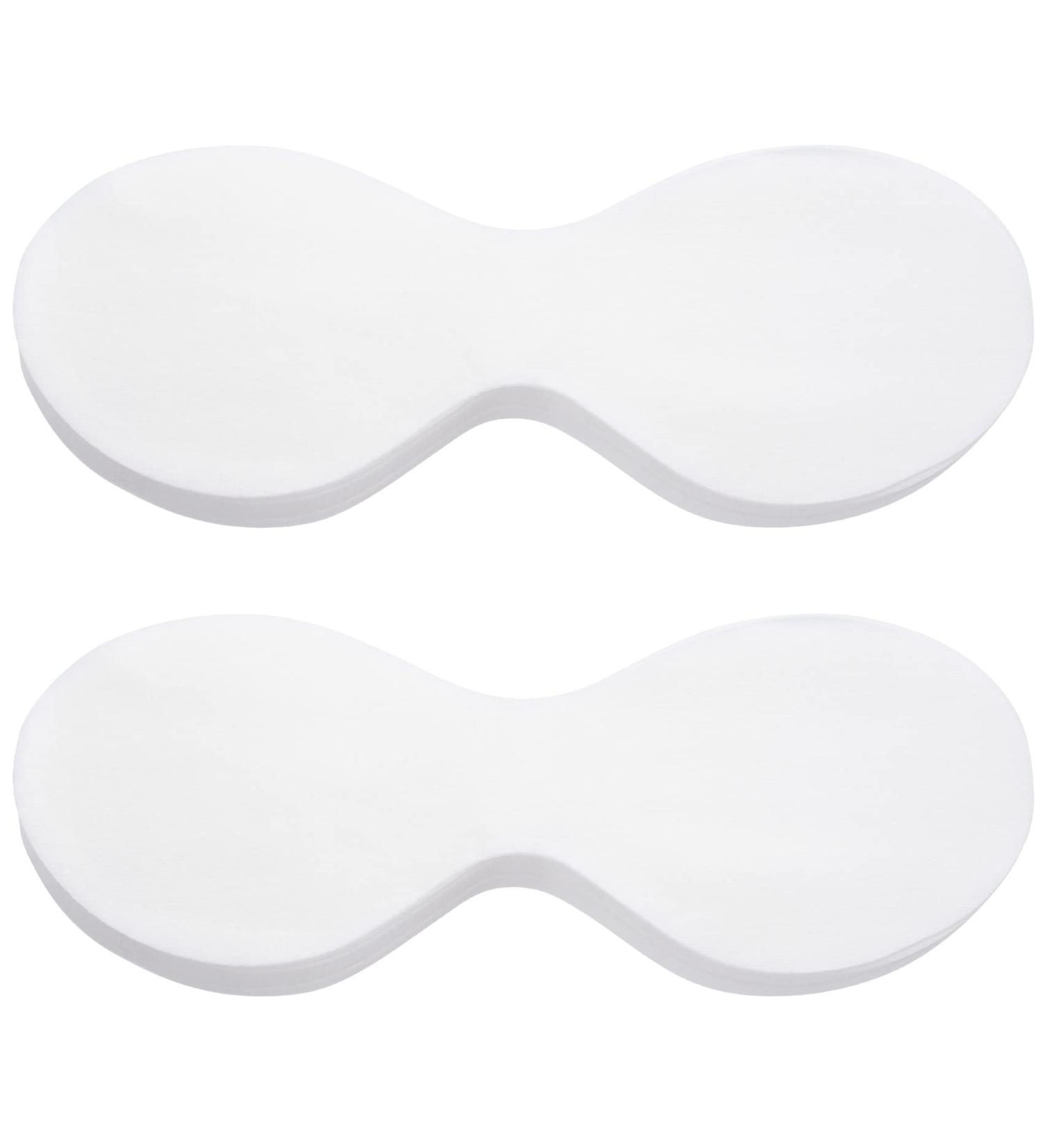 PAGOW 200 Disposable Non Woven Eye Care Cotton Facial Pads - DIY Clear Eye Mask Paper for Skincare Spa - Moisture Retaining Beauty Sheets - Buy Online on GoSupps.com