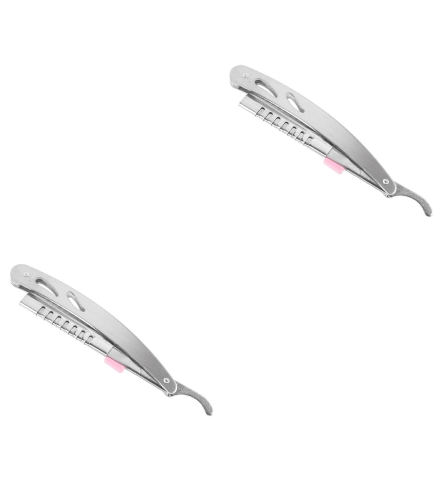 Beavorty 2ST Eyebrow Shape Tool & Vintage Steel Razor - Interchangeable Blade for Hairdressers & Beard Styling - Buy Online on GoSupps.com