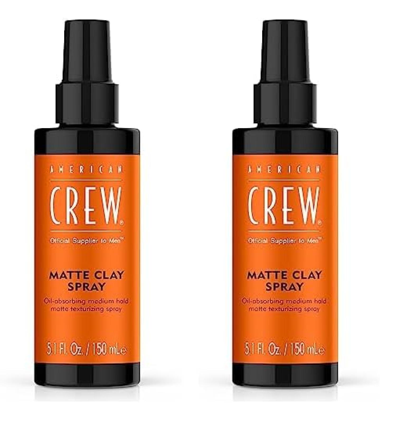 American Crew Matte Clay Spray 5.1 Fl Oz (Pack of 2) 5.10 Ounce (Pack of 2) - Buy Online on GoSupps.com