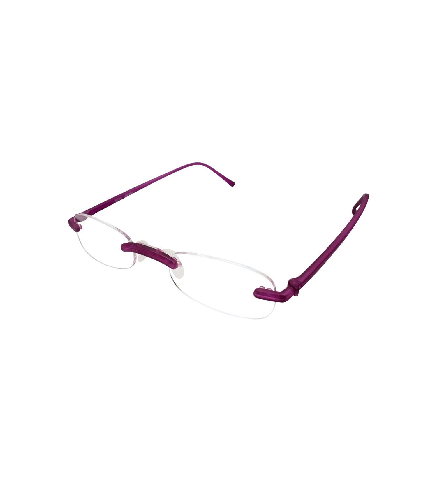 Calabria 714 Flexie Oval Rimless Reading Glasses +1.50 - Bendable Violet TR90 Frame for Men & Women | Flexible Single Power Readers - Buy Online on GoSupps.com