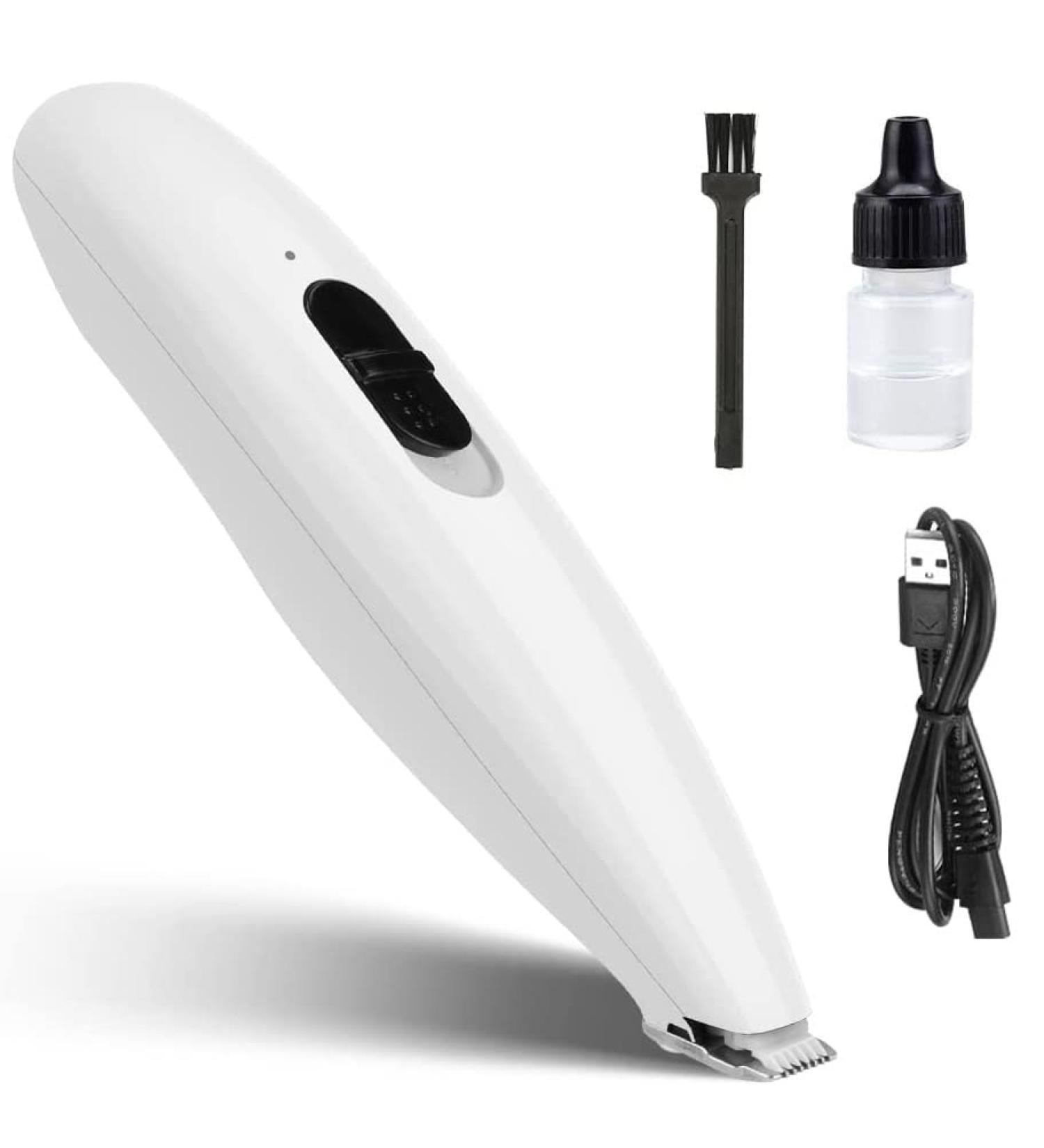 Dog Clippers Welltop Dog Grooming Clippers Low Noise USB Rechargeable Pet Hair Trimmer Cordless Clippers for Small Dogs Cats Pet Electric Clipper for Hair Around Face Eyes Ears Paws Rump (White) - Buy Online on GoSupps.com