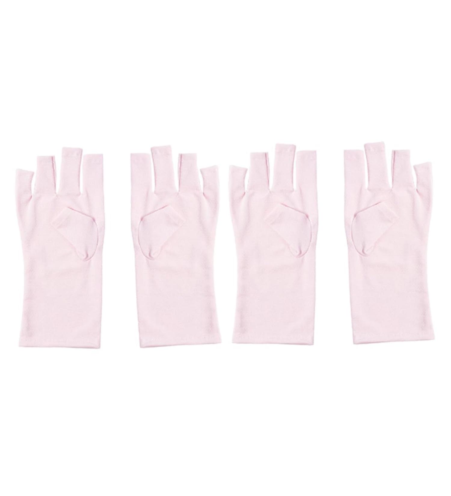 Gel Manicures Glove UV Shield Glove for Gel Manicure Fingerless Nail Glove for Nail Design 2 pairs. - Buy Online on GoSupps.com