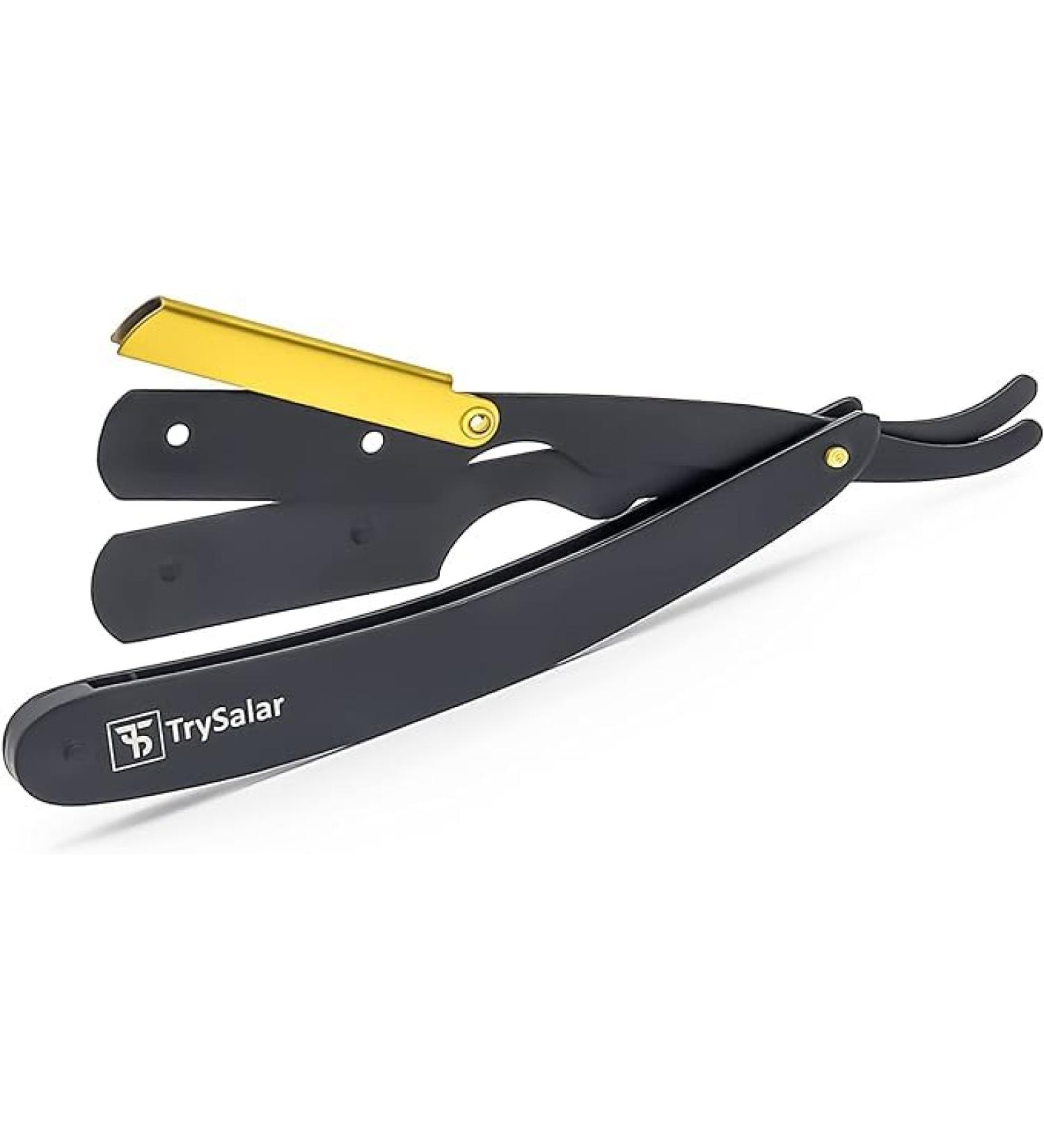 Professional Cut Throat Razor Kit for Men - Matte Black & 24K Gold Plated Barber Grade Straight Razor - Premium Shaving Experience - Buy Online on GoSupps.com