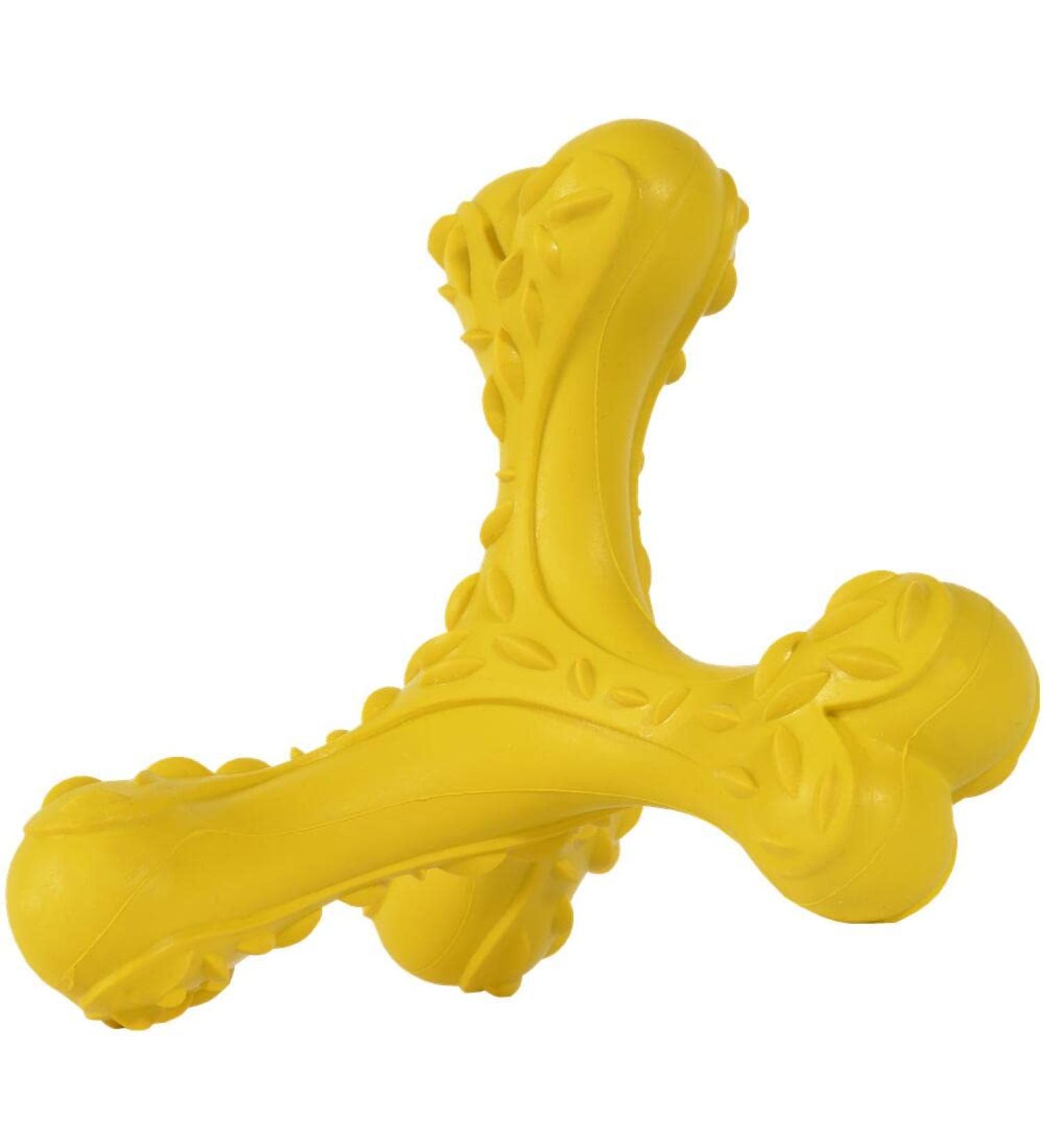 Indestructible Cvalin Kielzeugen for Aggressive Large Breed Horses - Durable Rubber Dog Toys & Cleaning Toothbrush (Yellow-A) - Buy Online on GoSupps.com