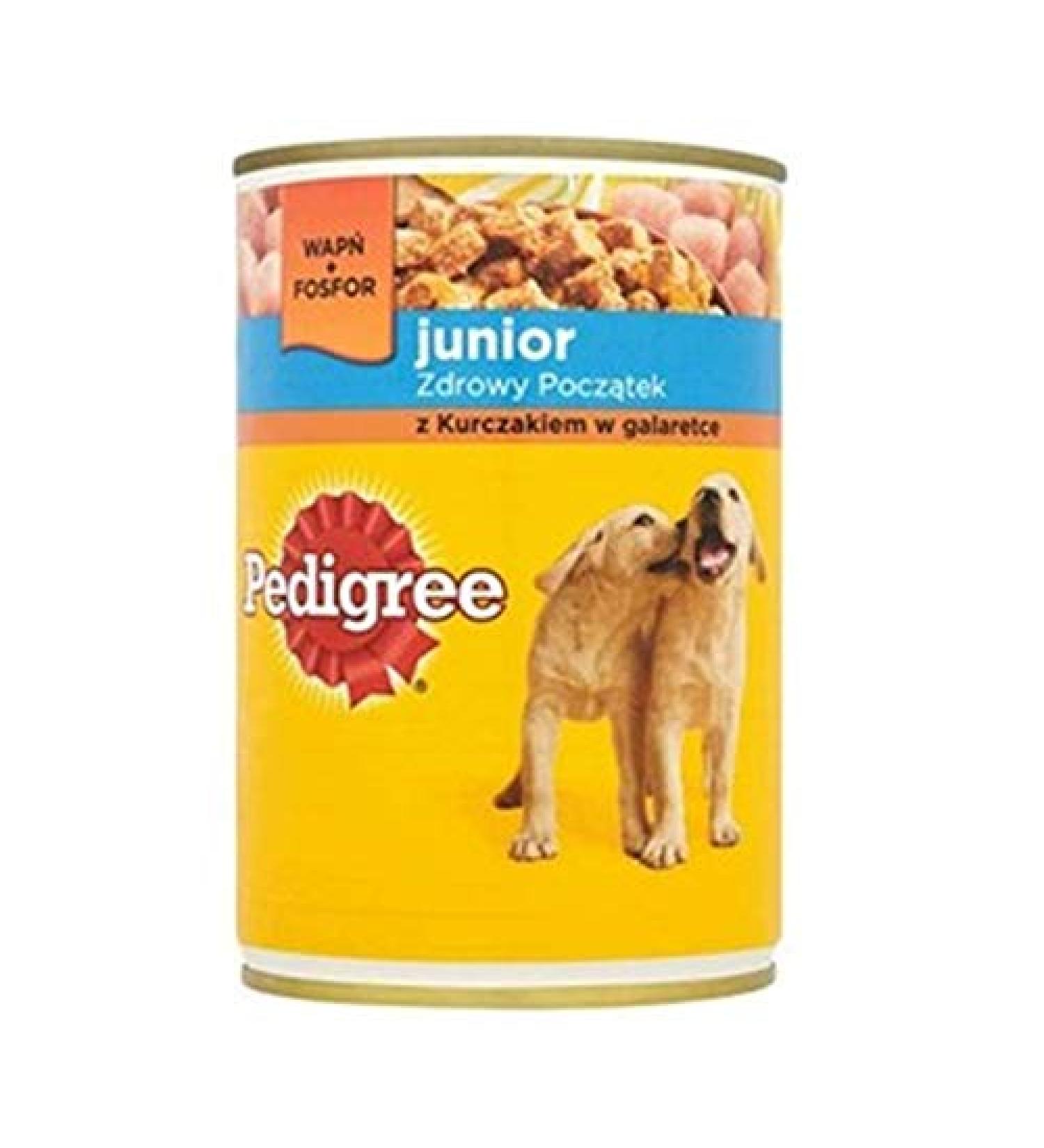 PEDIGREE Junior Wet Puppy Food with Chicken in Jelly 24 x 400g Cans