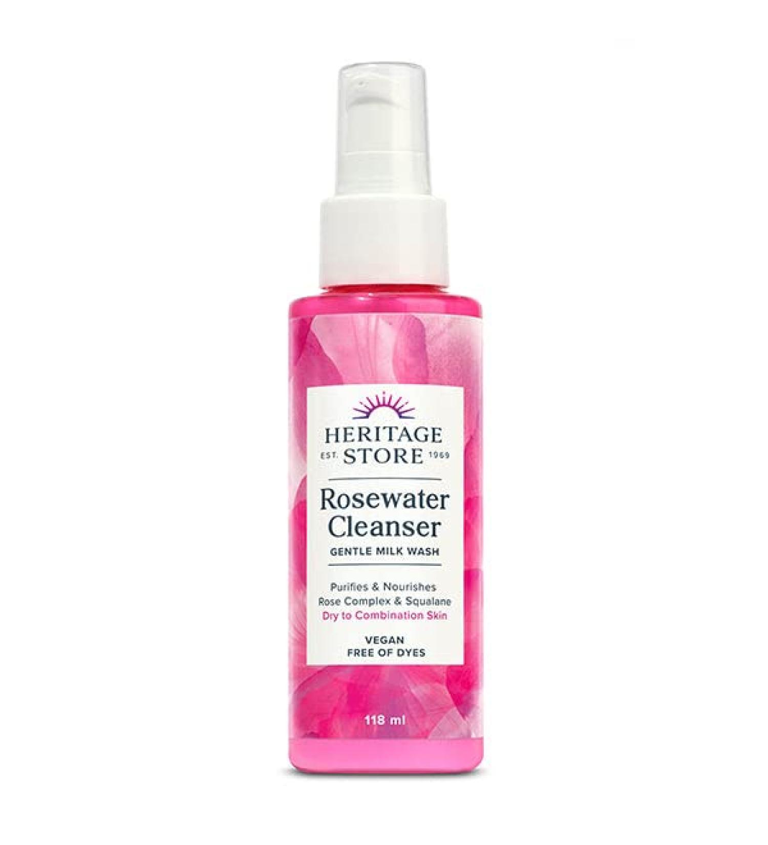 Heritage Store Rosewater Cleanser 118 ml