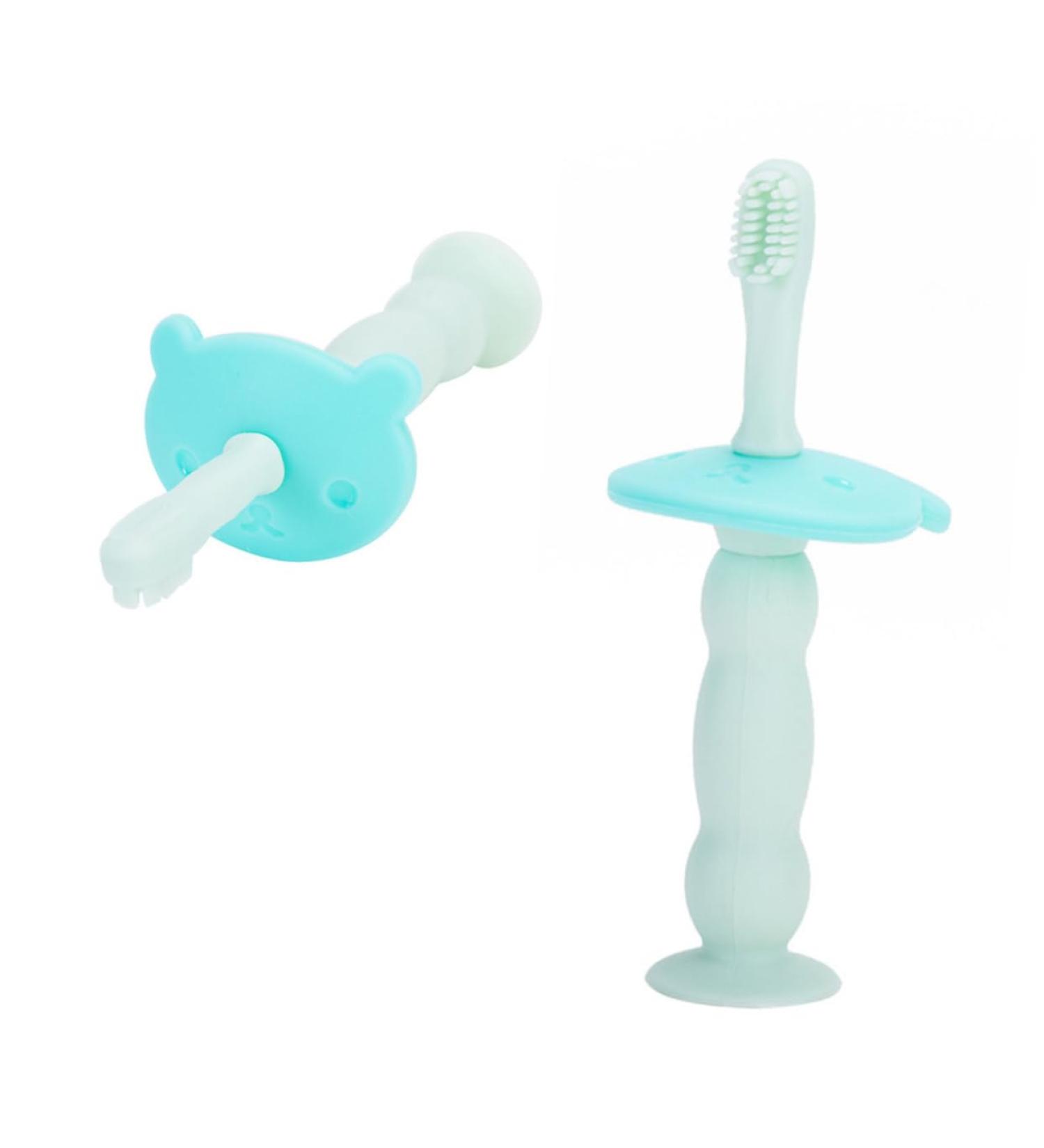 Ipetboom Baby Toothbrush - Silicone Teething Ring & Brush for Milk Teeth Training | Ideal for Toddlers - Buy Online on GoSupps.com