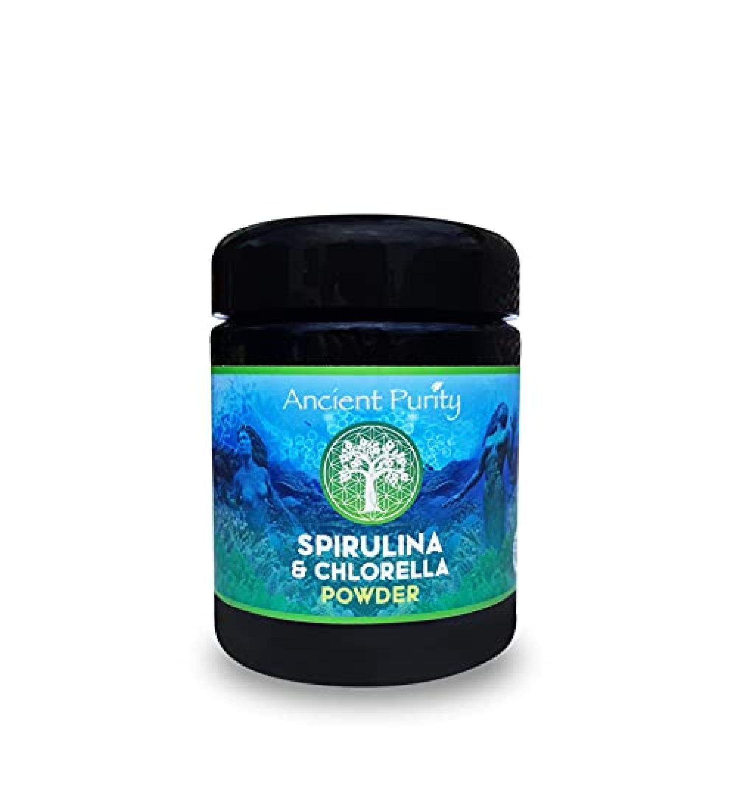 Spirulina & Chlorella Powder 100g - Buy Online on GoSupps.com