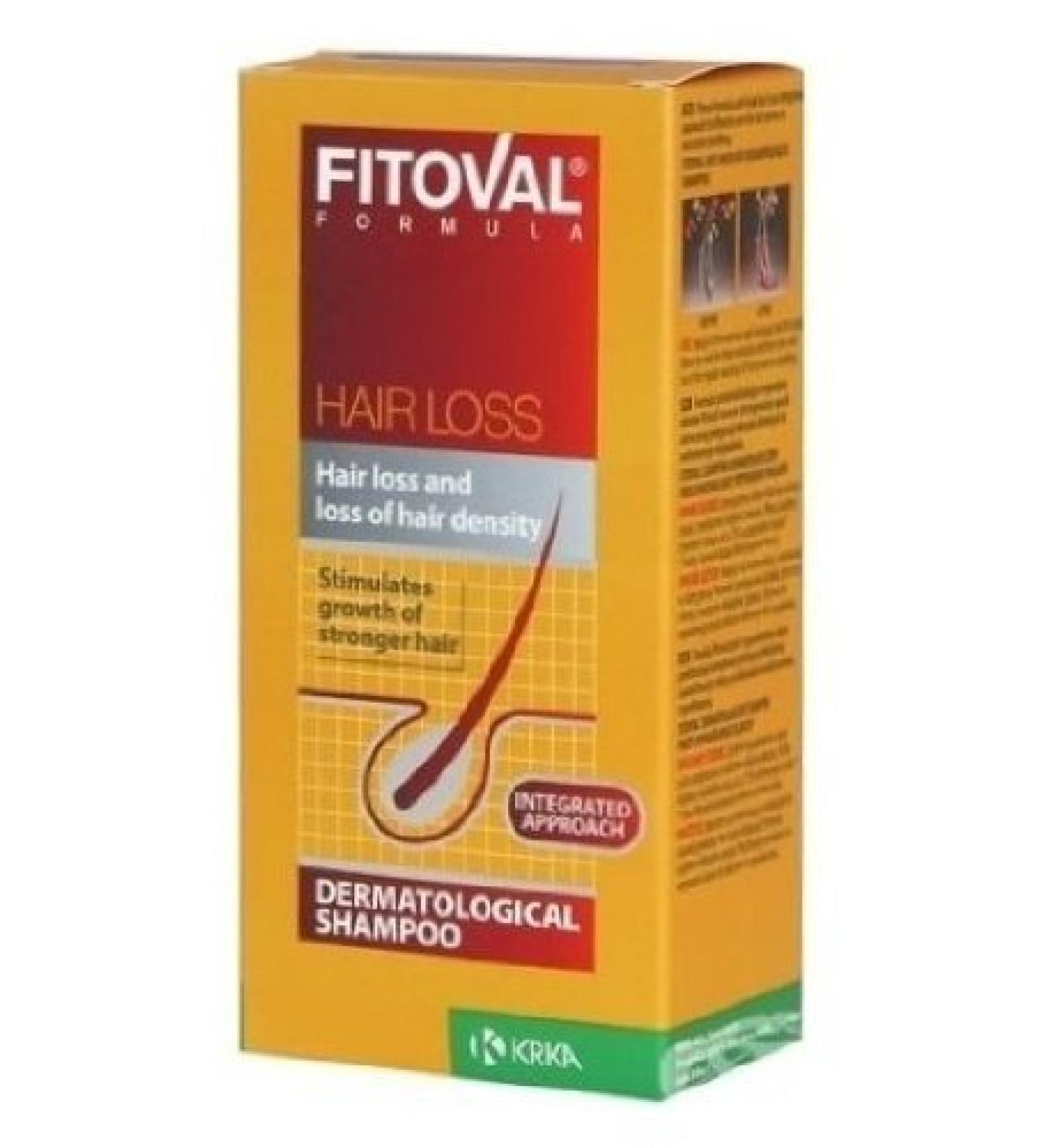 Fitoval Dermatological Shampoo Against Hair Loss with Glycogen Wheat Peptides Extracts of Rosemary and Arnica 200ml - Buy Online on GoSupps.com