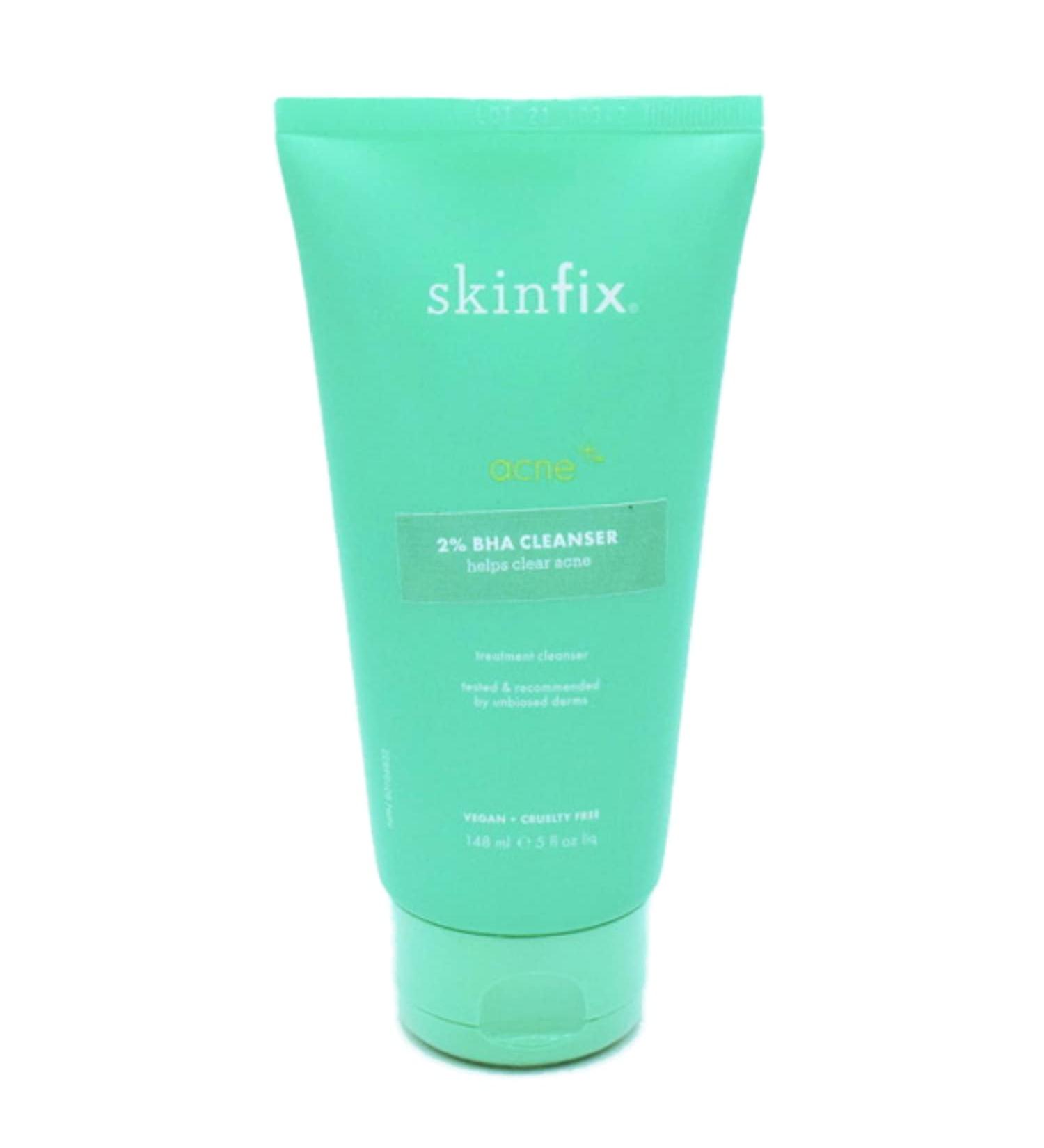 Skinfix Acne+ Cleanser with 2% BHA, Azelaic Acid, Niacinamide, and AHA | Gentle and Effective Formula - Buy Online on GoSupps.com